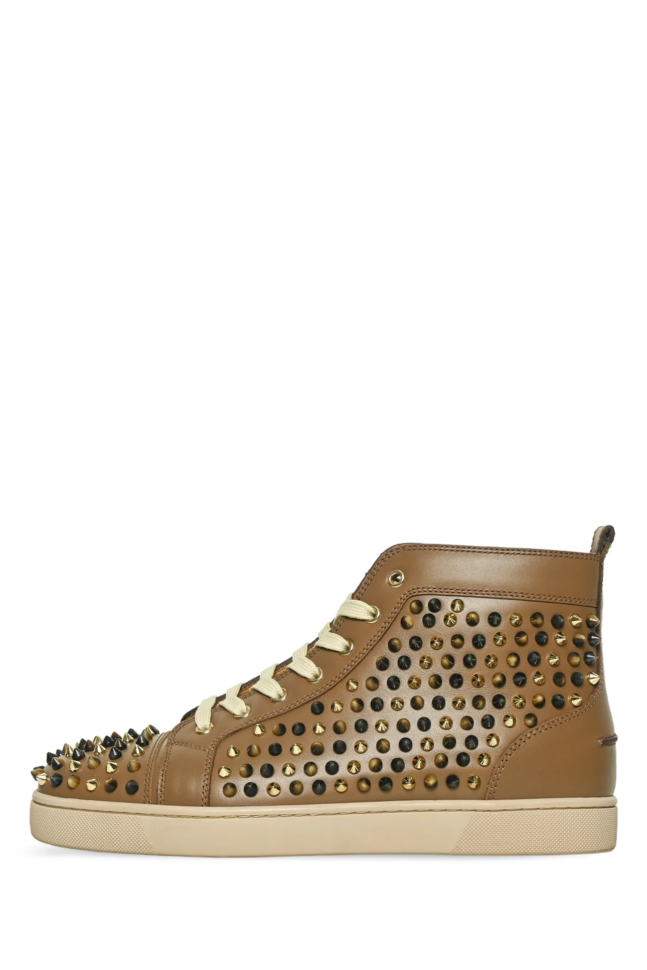 Louboutin Size 43 Men's Louis Orlato Spike High Top Sneakers - Image 3