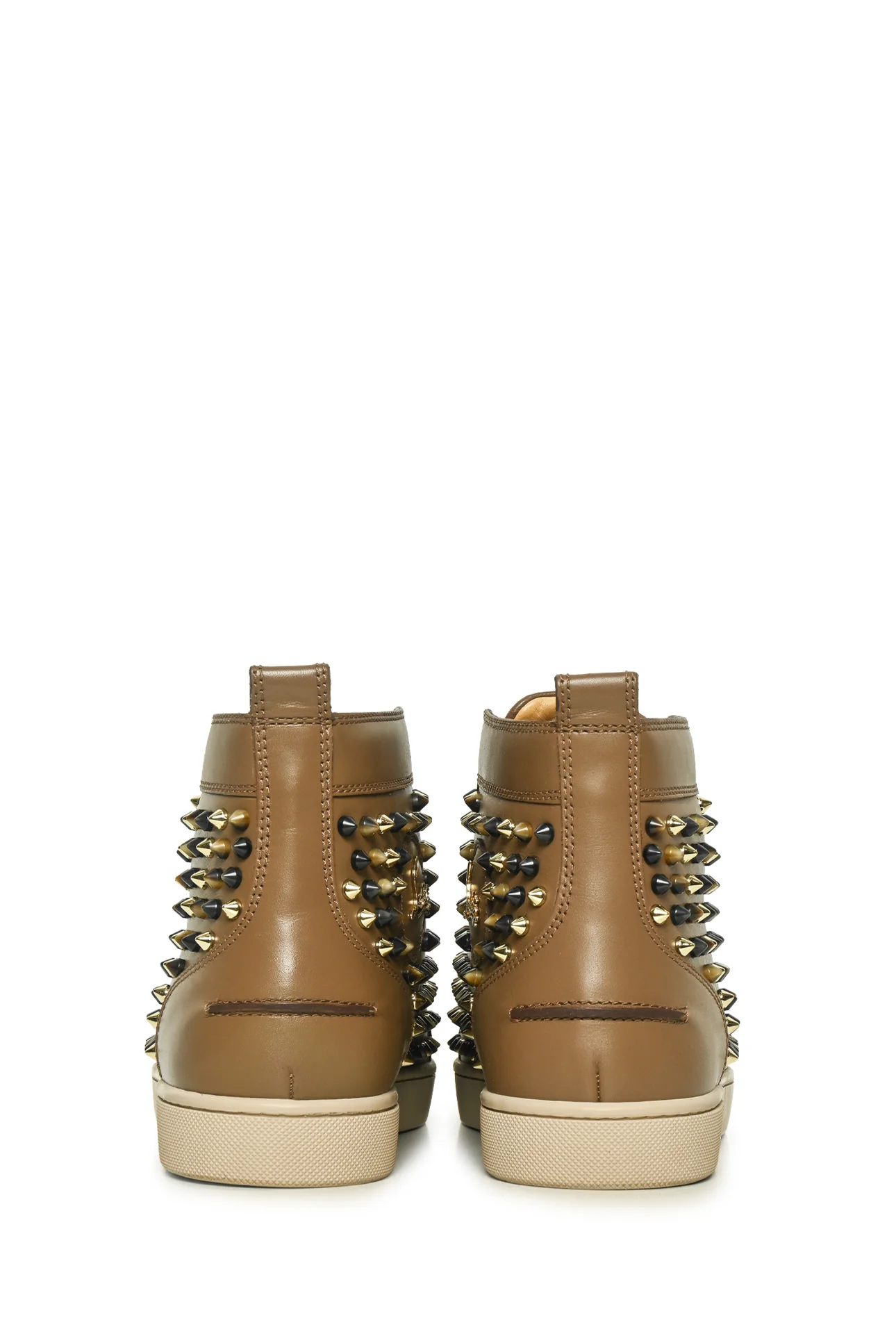 Louboutin Size 43 Men's Louis Orlato Spike High Top Sneakers - Image 4