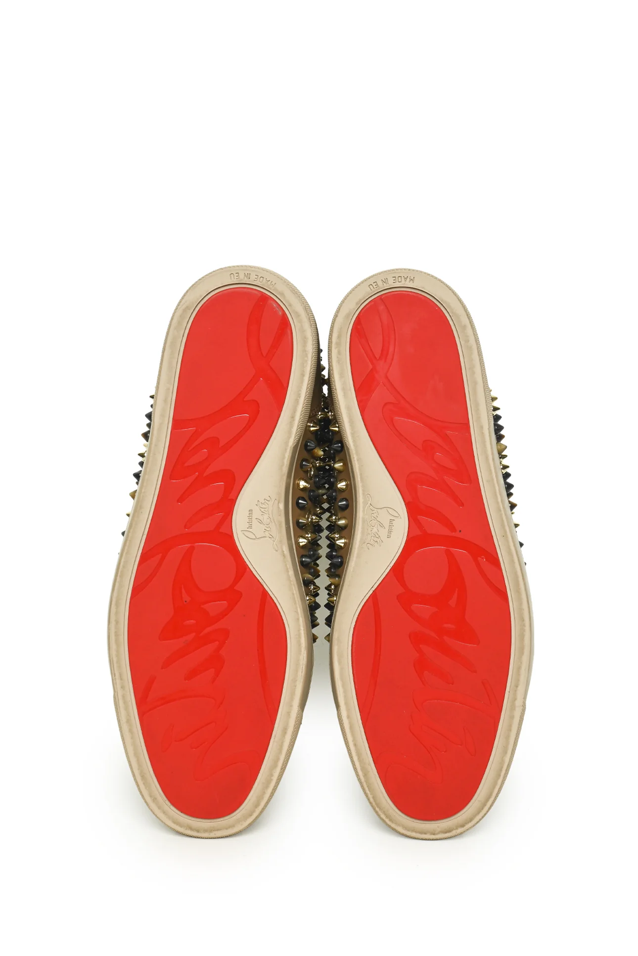 Louboutin Size 43 Men's Louis Orlato Spike High Top Sneakers - Image 5