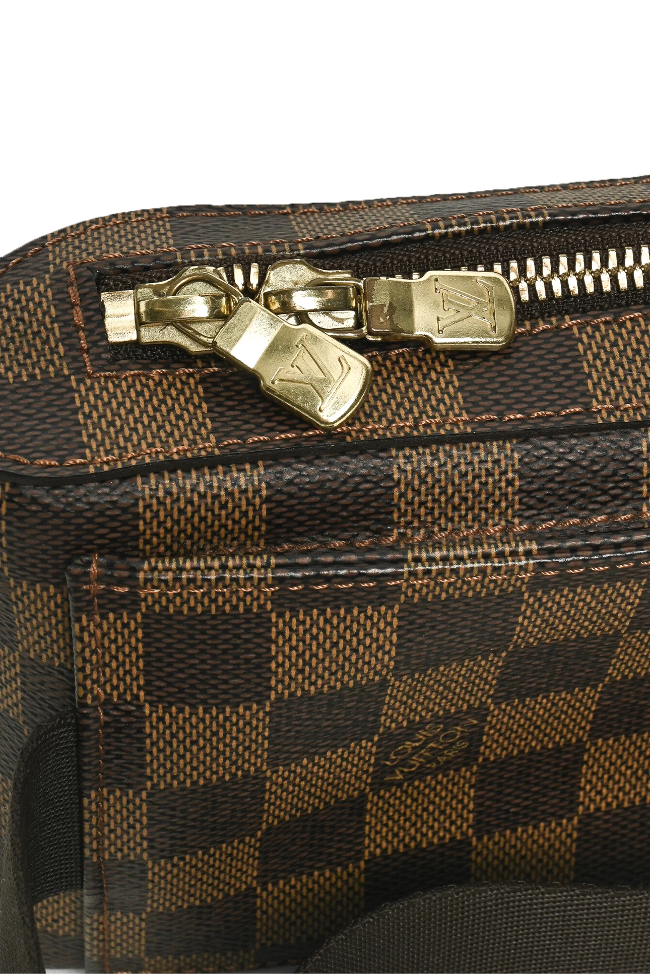 Louis Vuitton 2004 Damier Ebene Geronimos Sling Bag - Image 4