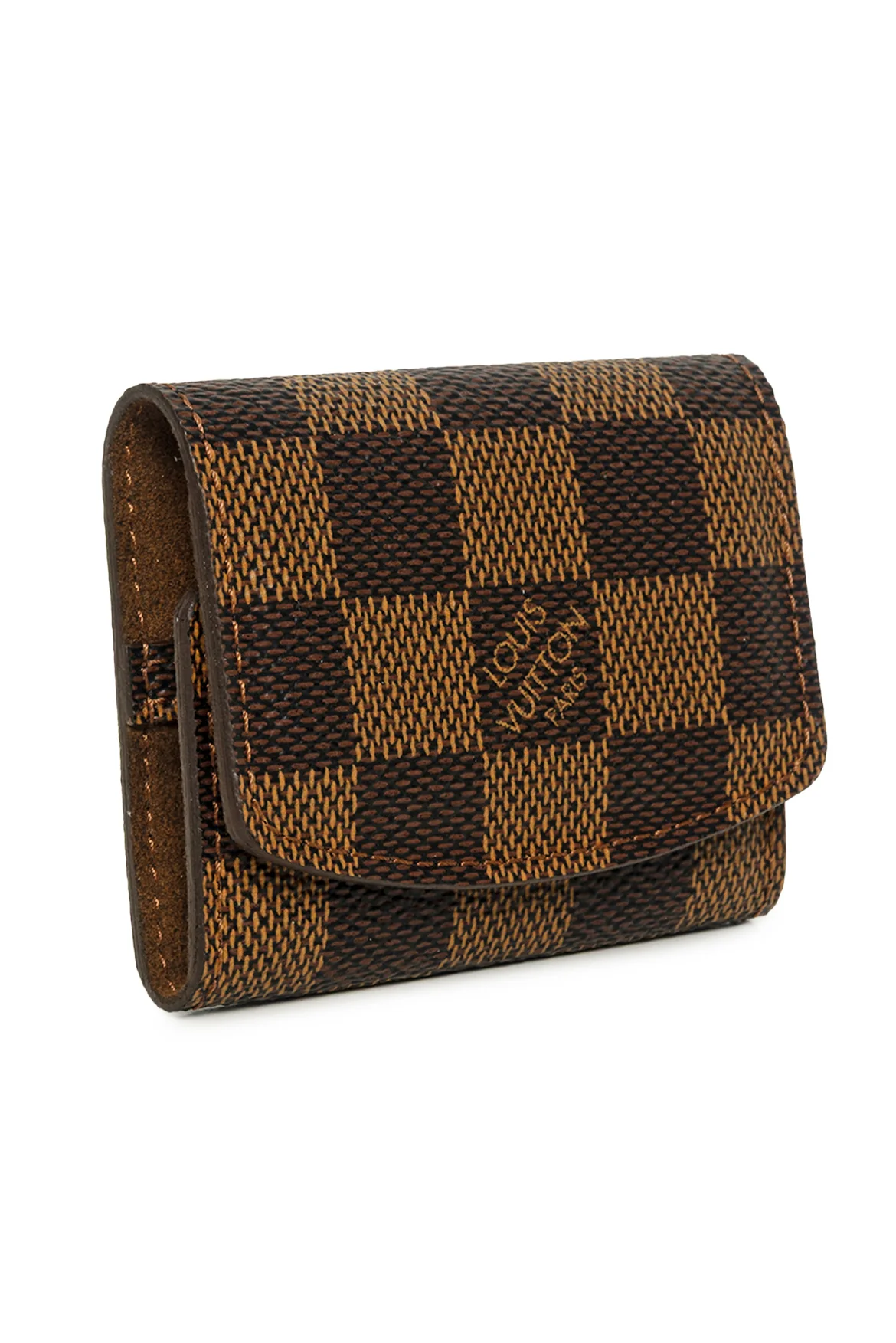 Louis Vuitton 2008 Damier Ebene Cufflinks Case - Image 2