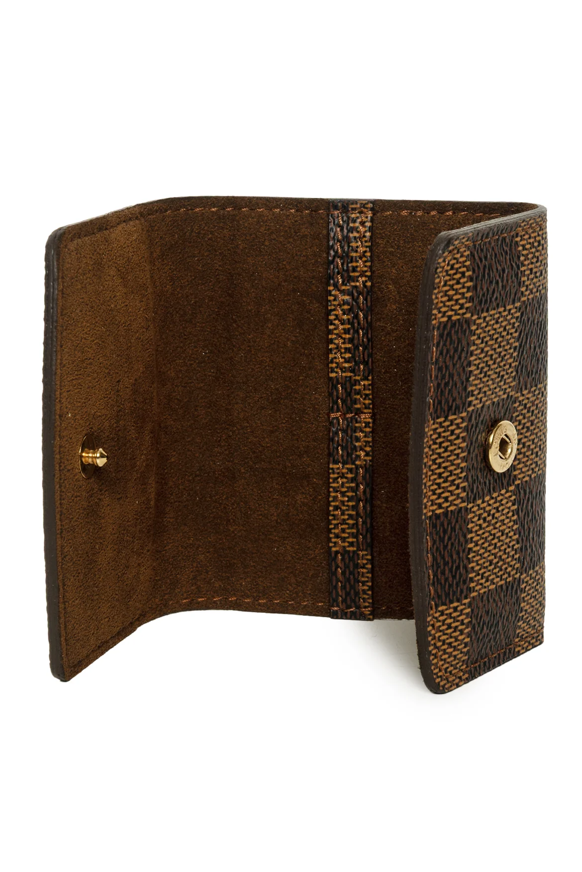 Louis Vuitton 2008 Damier Ebene Cufflinks Case - Image 5