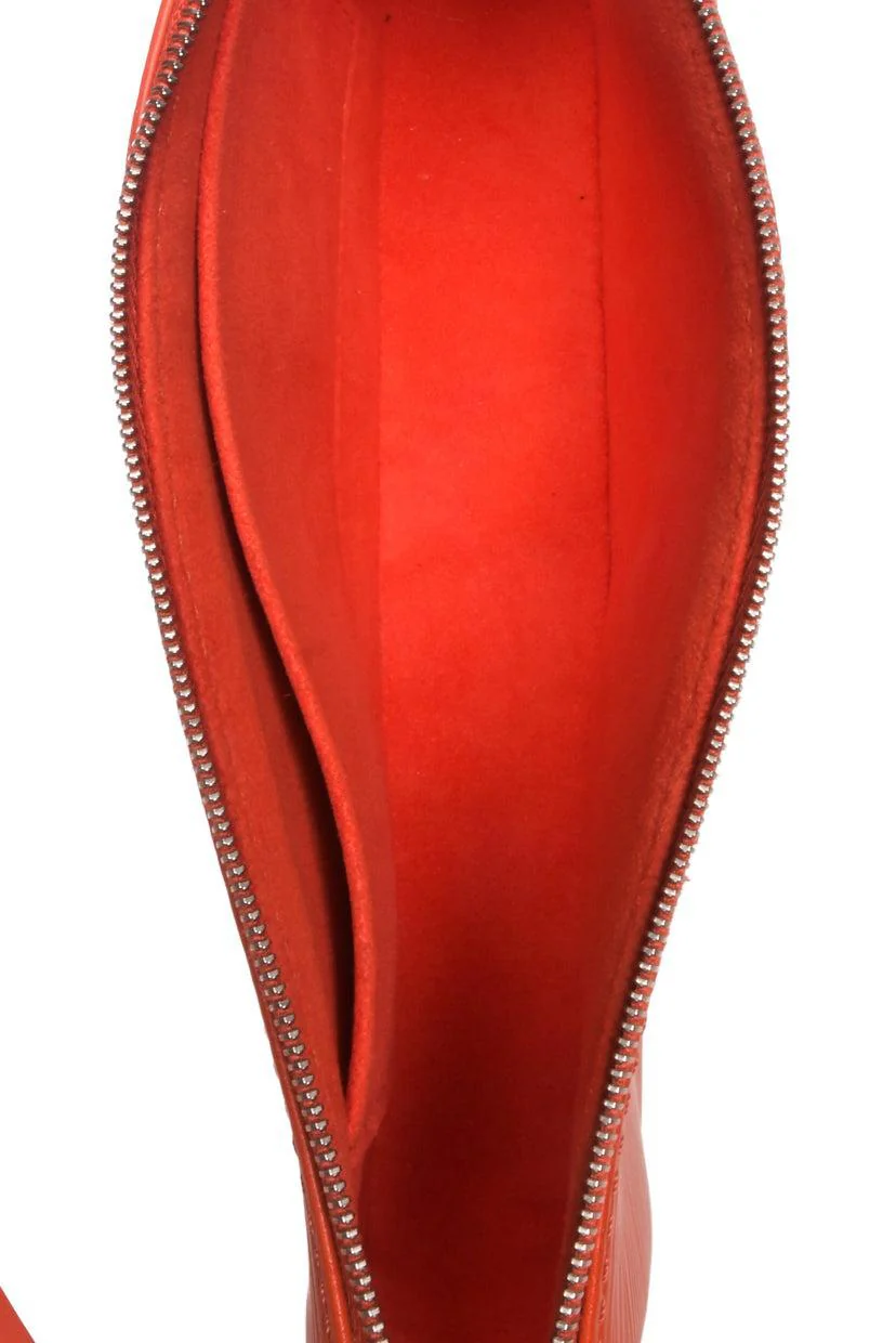 Louis Vuitton 2012 Piment Epi Leather Pochette Accessoires Shoulder Bag - Image 7