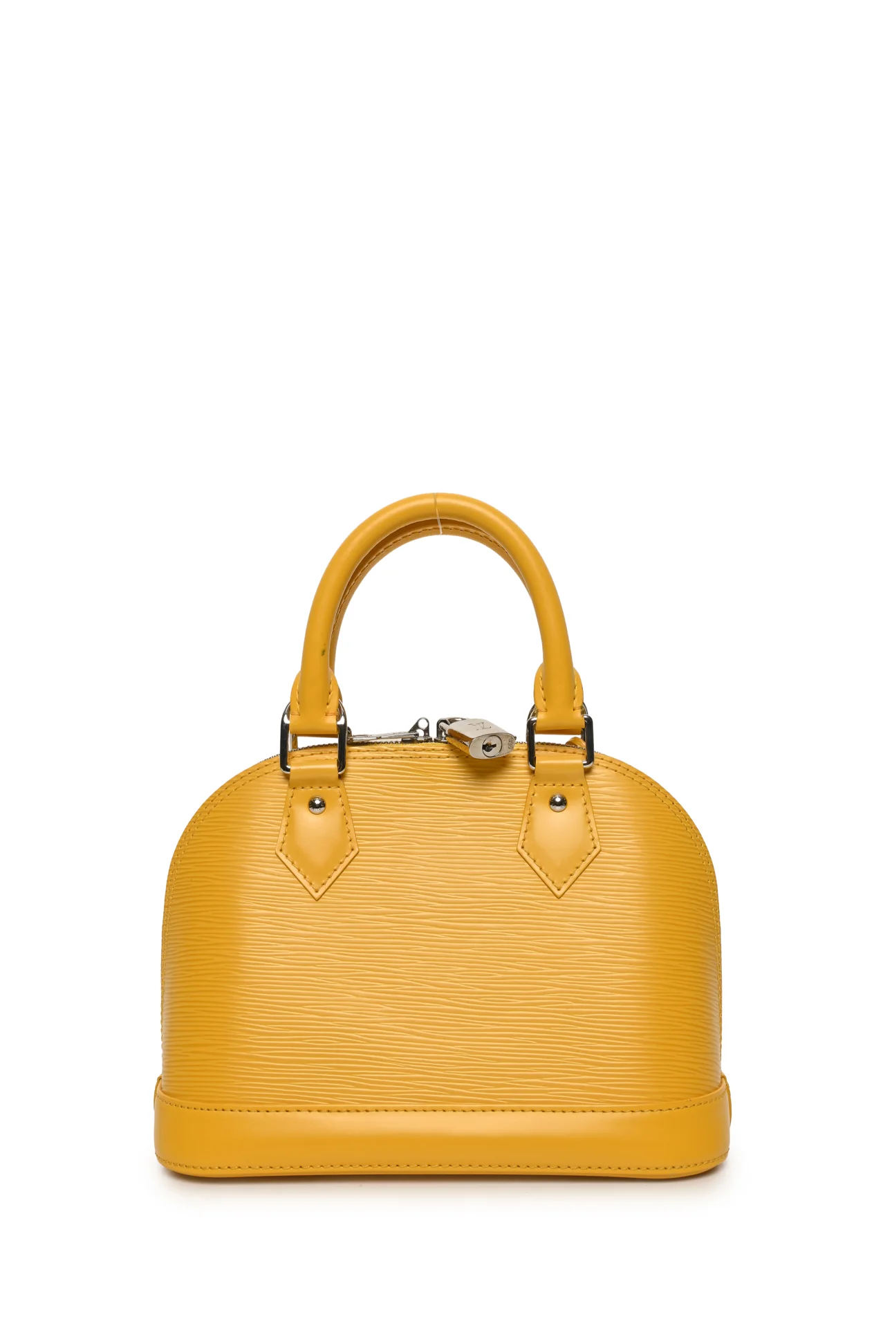 Louis Vuitton 2013 Tassil Yellow Epi Leather Alma BB Purse - Image 3