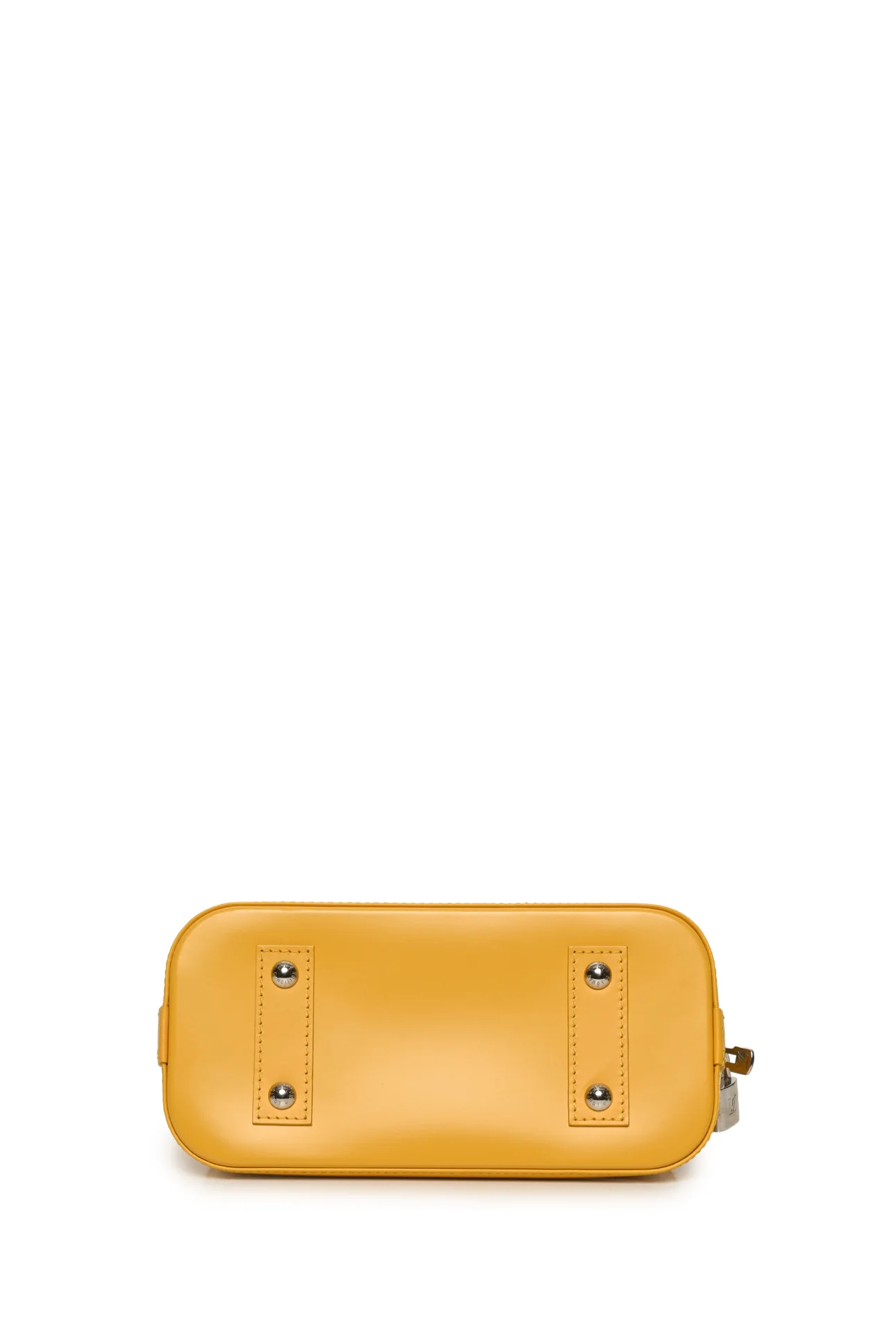 Louis Vuitton 2013 Tassil Yellow Epi Leather Alma BB Purse - Image 4
