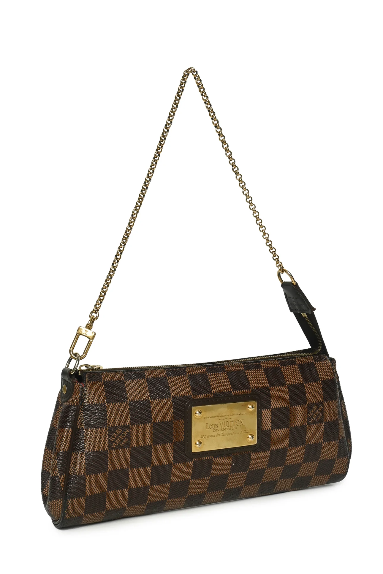 Louis Vuitton 2015 Damier Ebene Eva Pochette Bag - Image 2