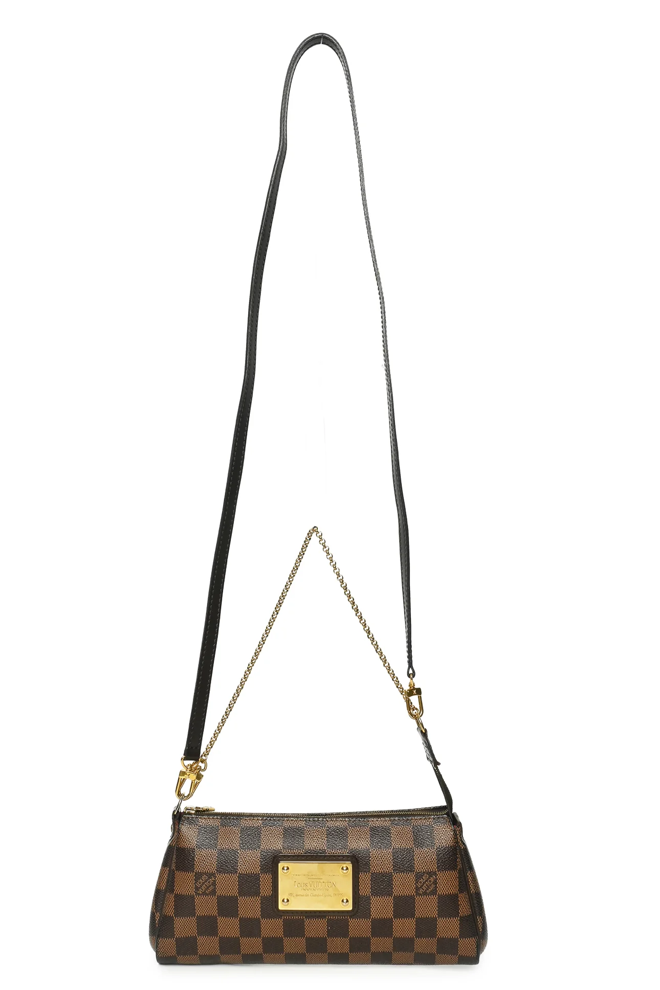 Louis Vuitton 2015 Damier Ebene Eva Pochette Bag - Image 5