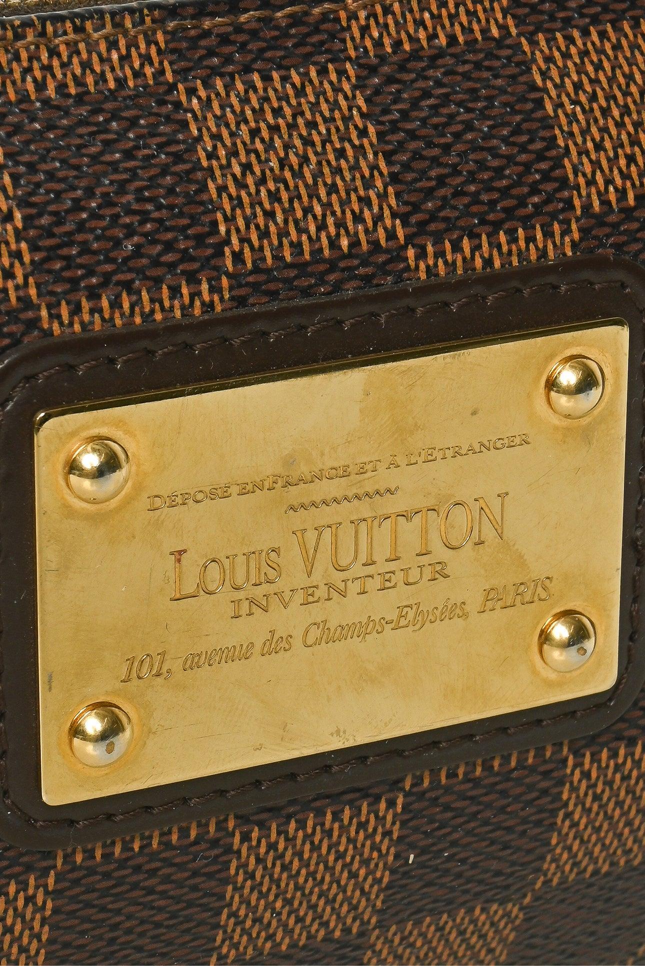 Louis Vuitton 2015 Damier Ebene Eva Pochette Bag - Image 6