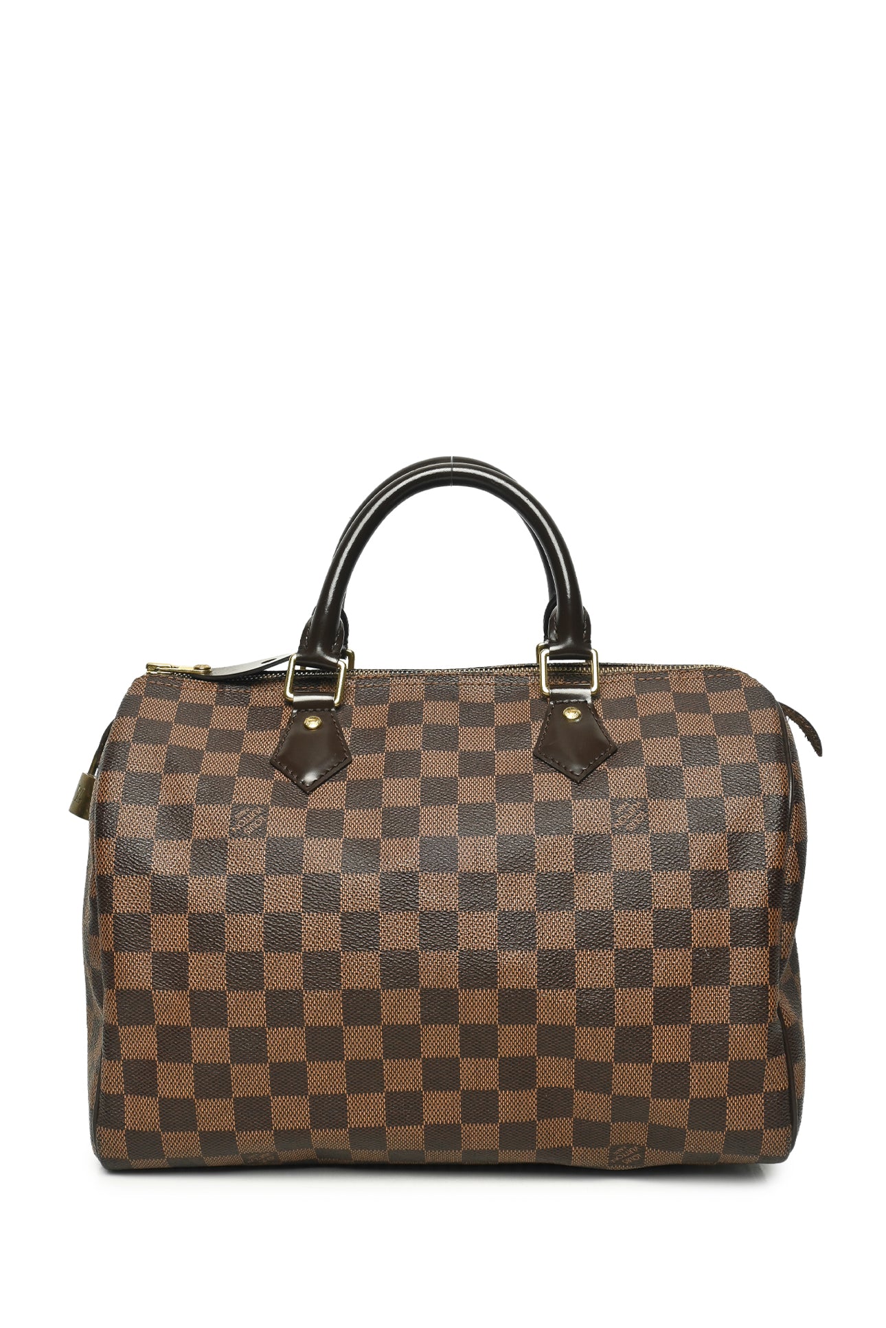 Louis Vuitton 2016 Damier Ebene Coated Canvas Speedy 30 Purse