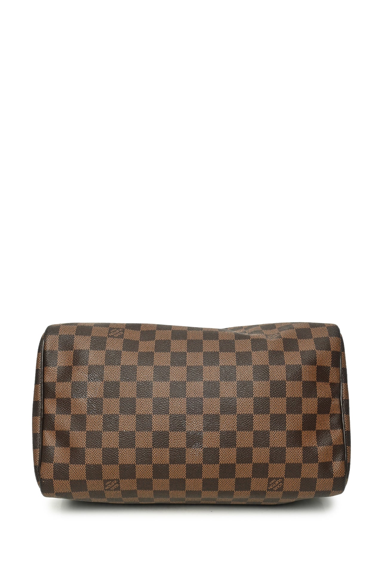 Louis Vuitton 2016 Damier Ebene Coated Canvas Speedy 30 Purse - Image 4