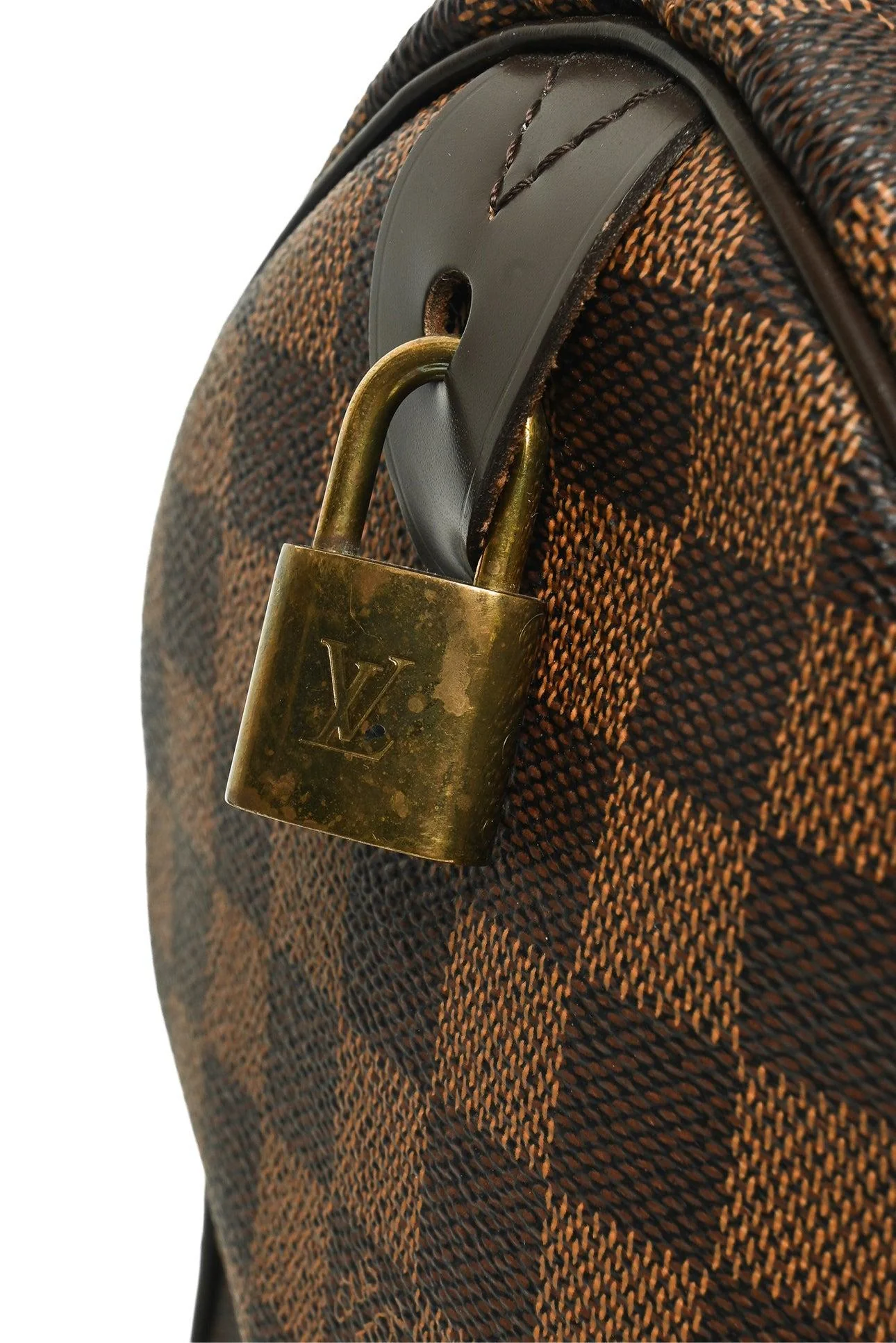 Louis Vuitton 2016 Damier Ebene Coated Canvas Speedy 30 Purse - Image 5