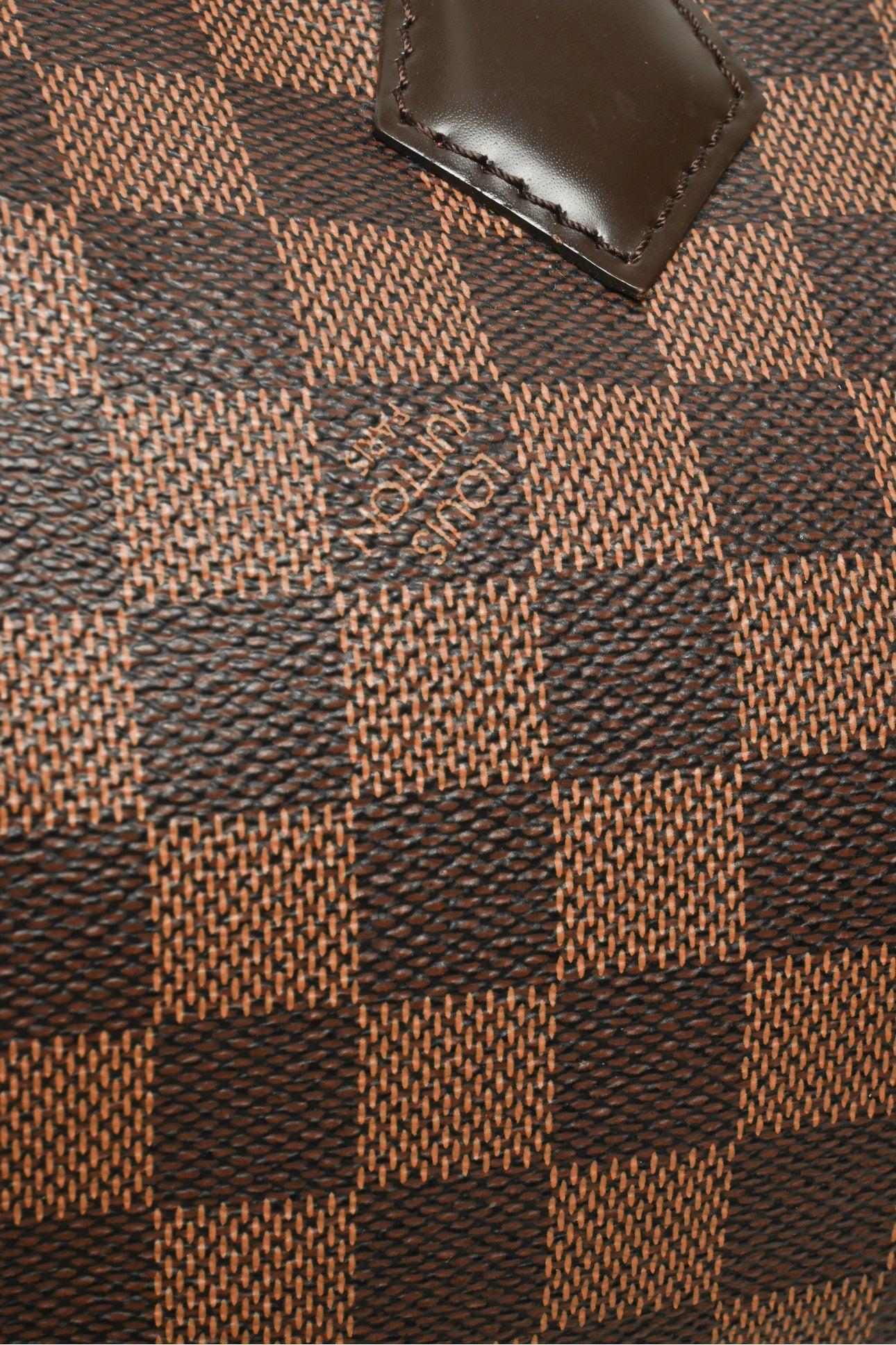 Louis Vuitton 2016 Damier Ebene Coated Canvas Speedy 30 Purse - Image 6
