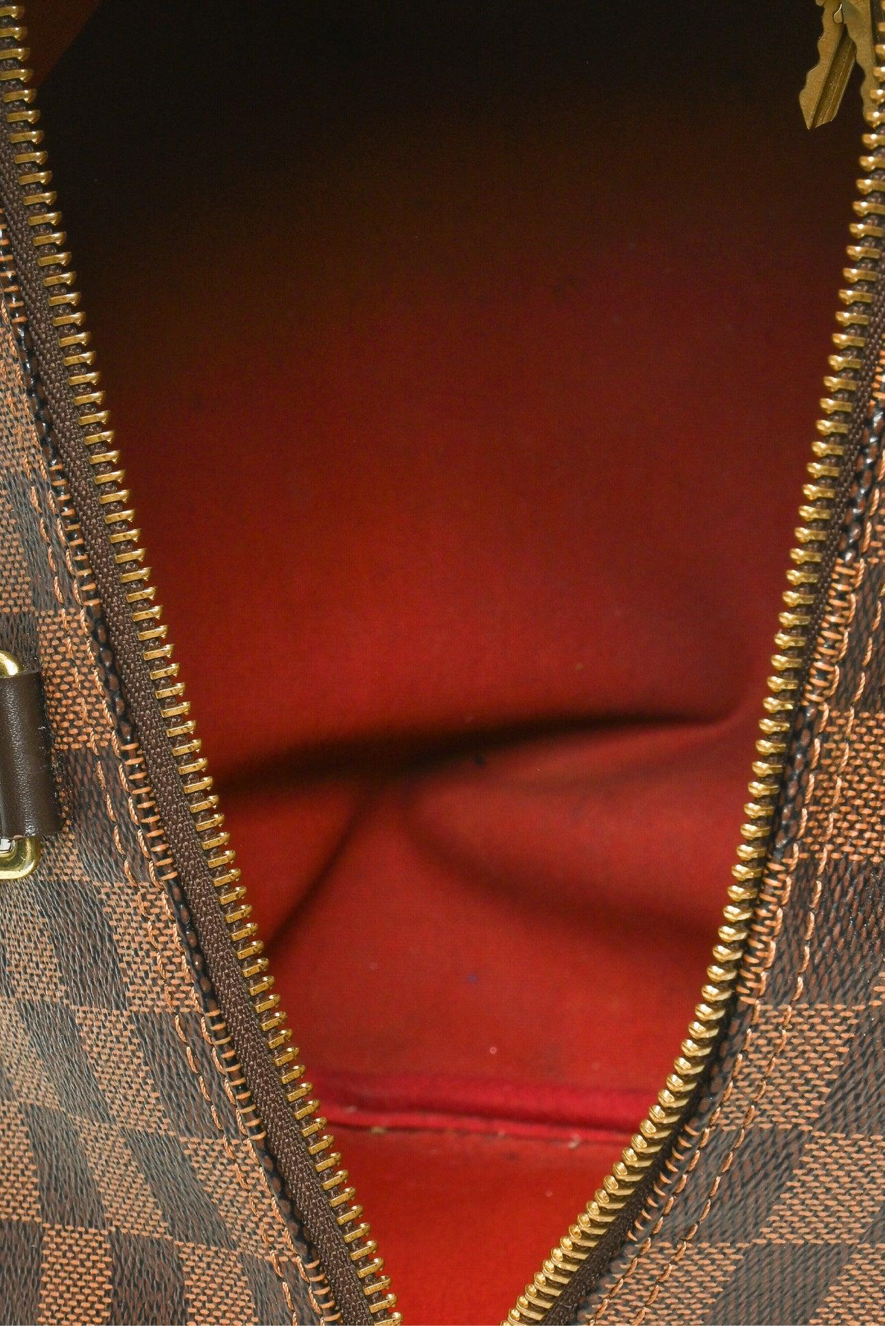 Louis Vuitton 2016 Damier Ebene Coated Canvas Speedy 30 Purse - Image 7