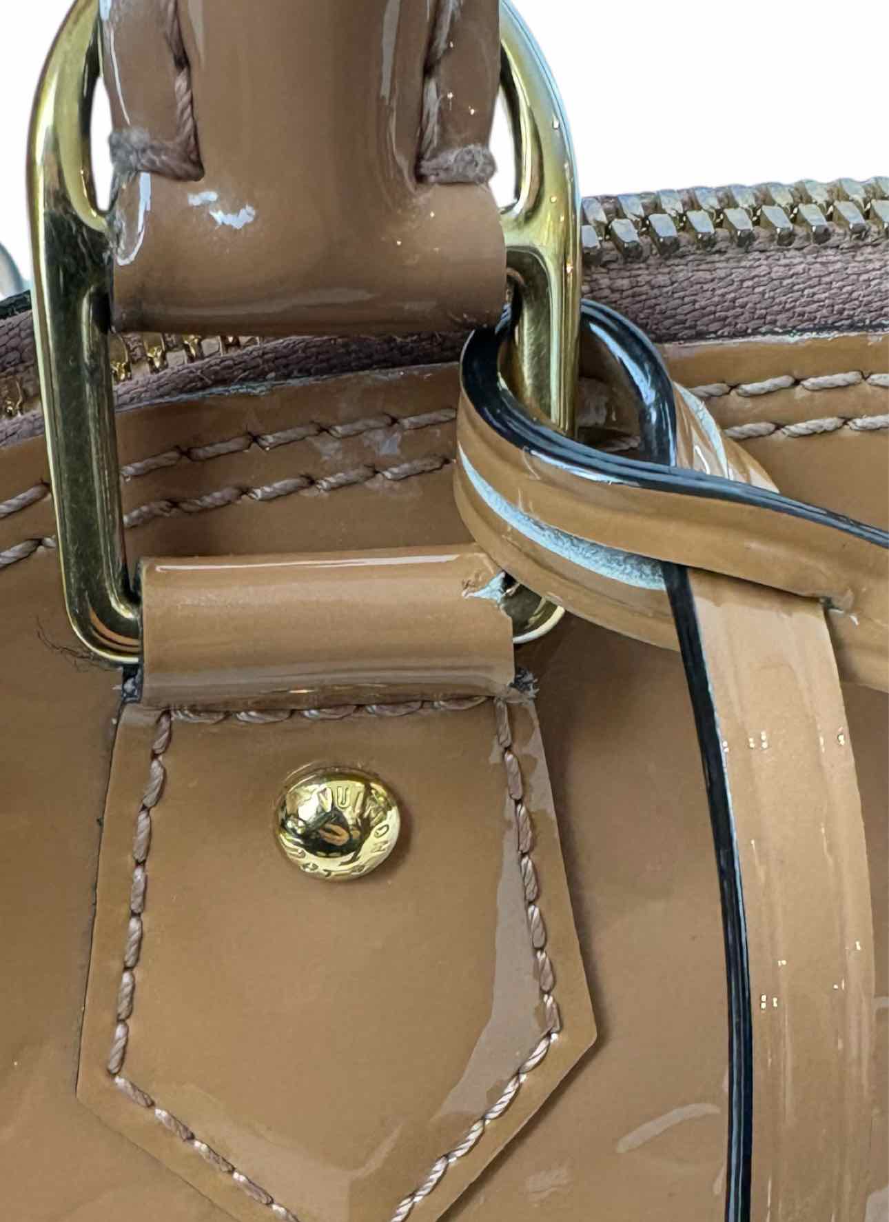 Louis Vuitton Alma BB Rose Velours Vernis Purse - Image 10
