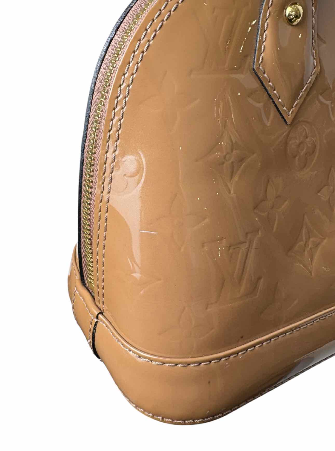 Louis Vuitton Alma BB Rose Velours Vernis Purse - Image 13