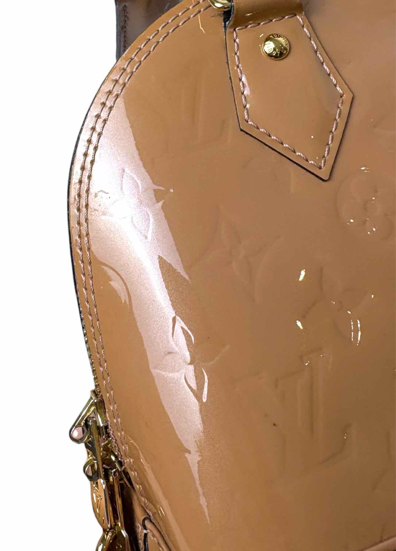Louis Vuitton Alma BB Rose Velours Vernis Purse - Image 16