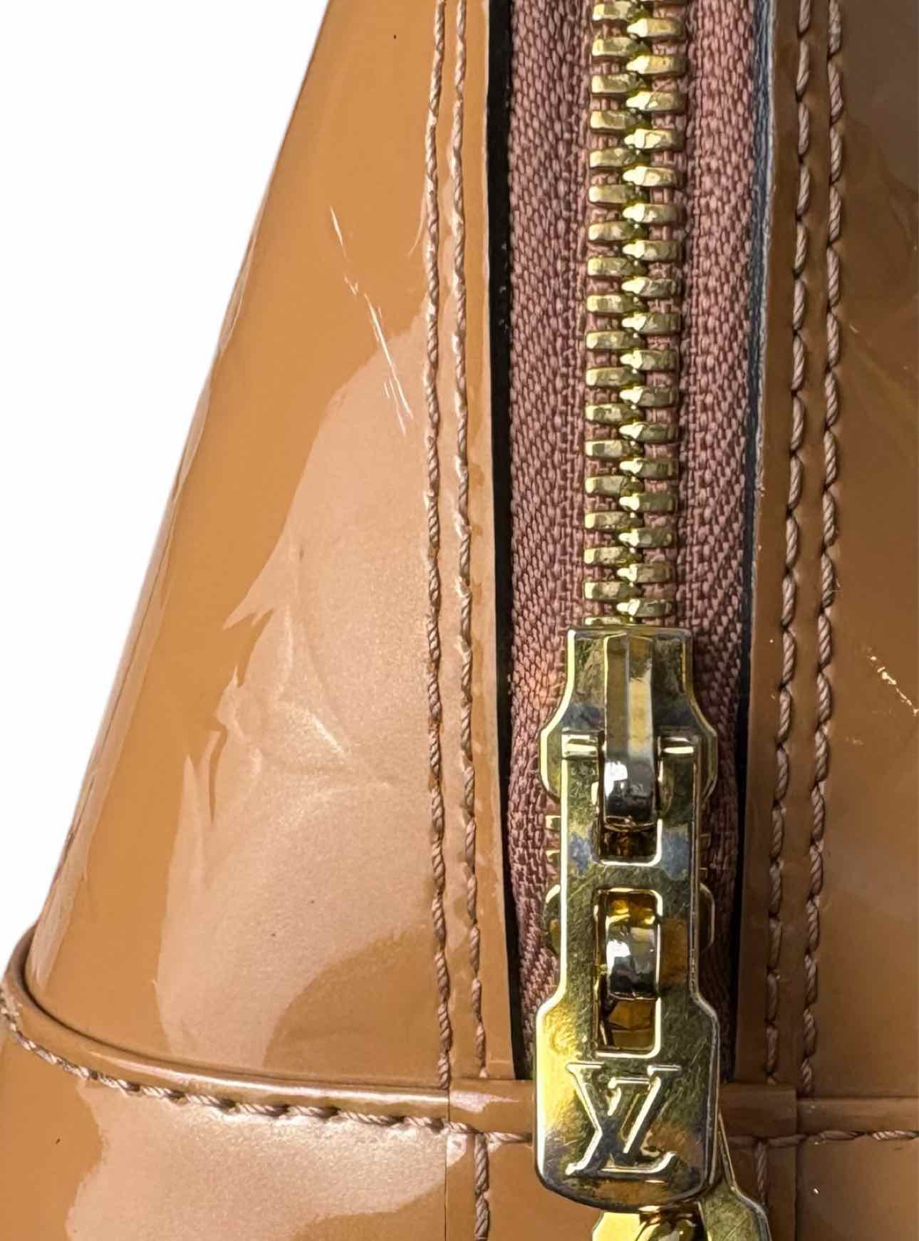 Louis Vuitton Alma BB Rose Velours Vernis Purse - Image 17