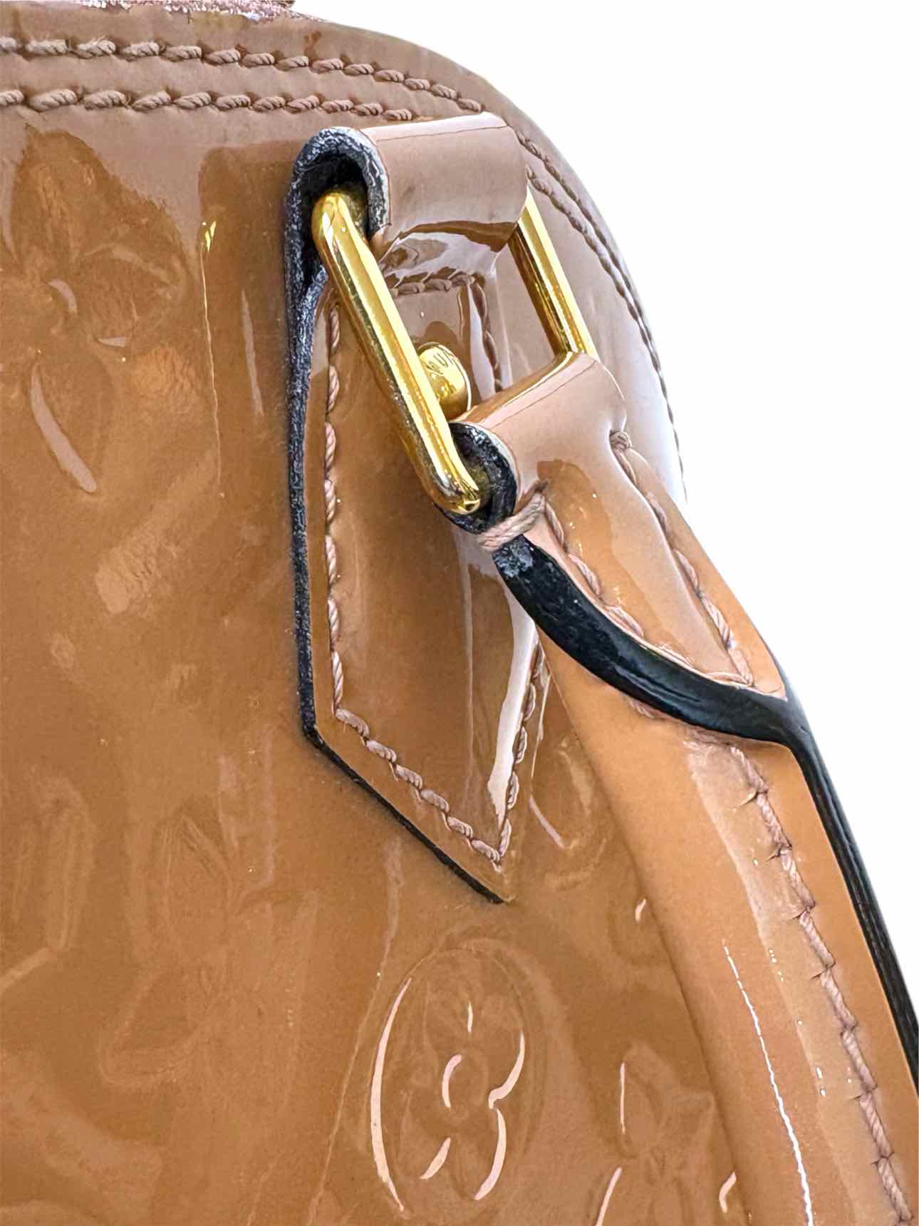 Louis Vuitton Alma BB Rose Velours Vernis Purse - Image 18