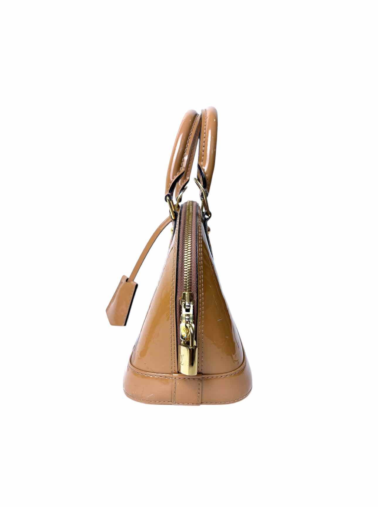 Louis Vuitton Alma BB Rose Velours Vernis Purse - Image 3