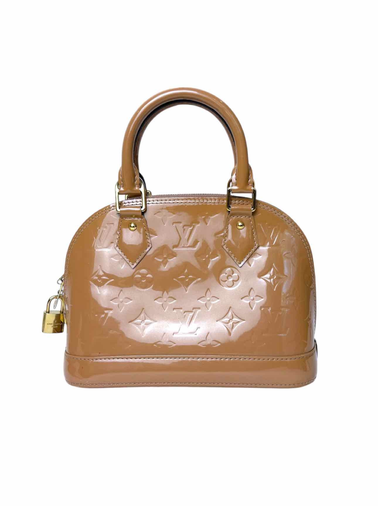 Louis Vuitton Alma BB Rose Velours Vernis Purse - Image 4
