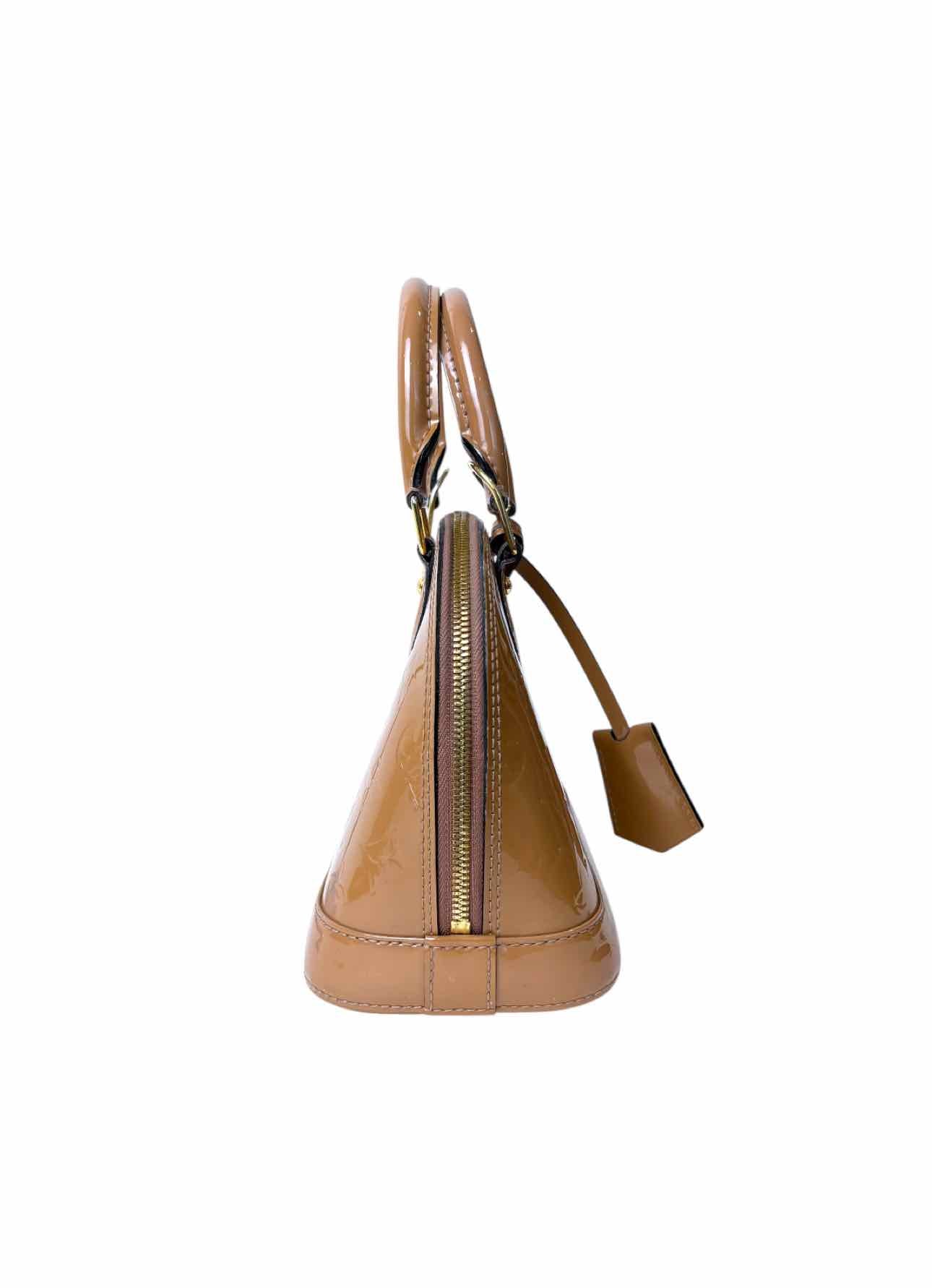 Louis Vuitton Alma BB Rose Velours Vernis Purse - Image 5