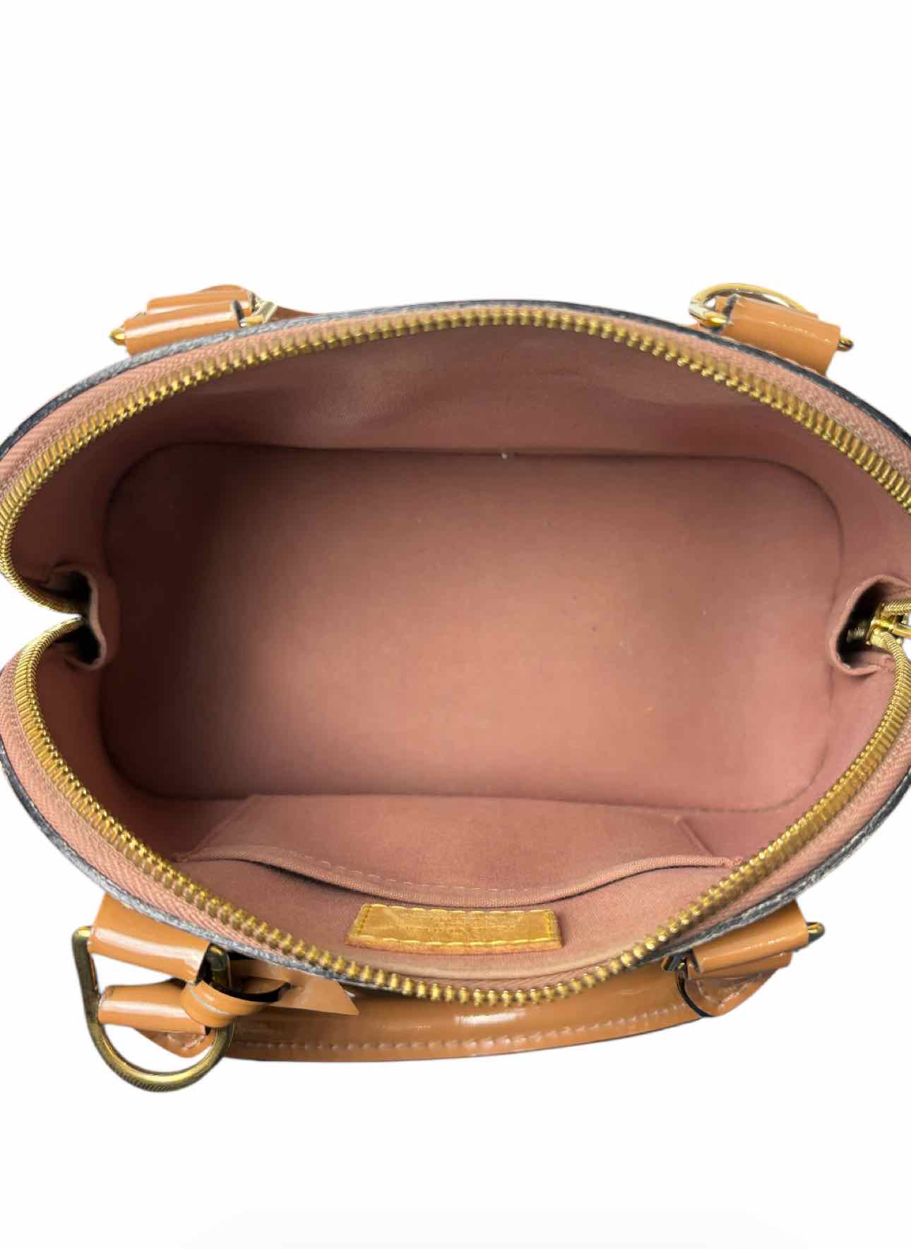 Louis Vuitton Alma BB Rose Velours Vernis Purse - Image 8