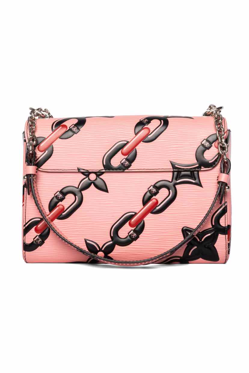 Louis Vuitton Epi Chain Flower Twist MM Shoulder Bag - Image 3