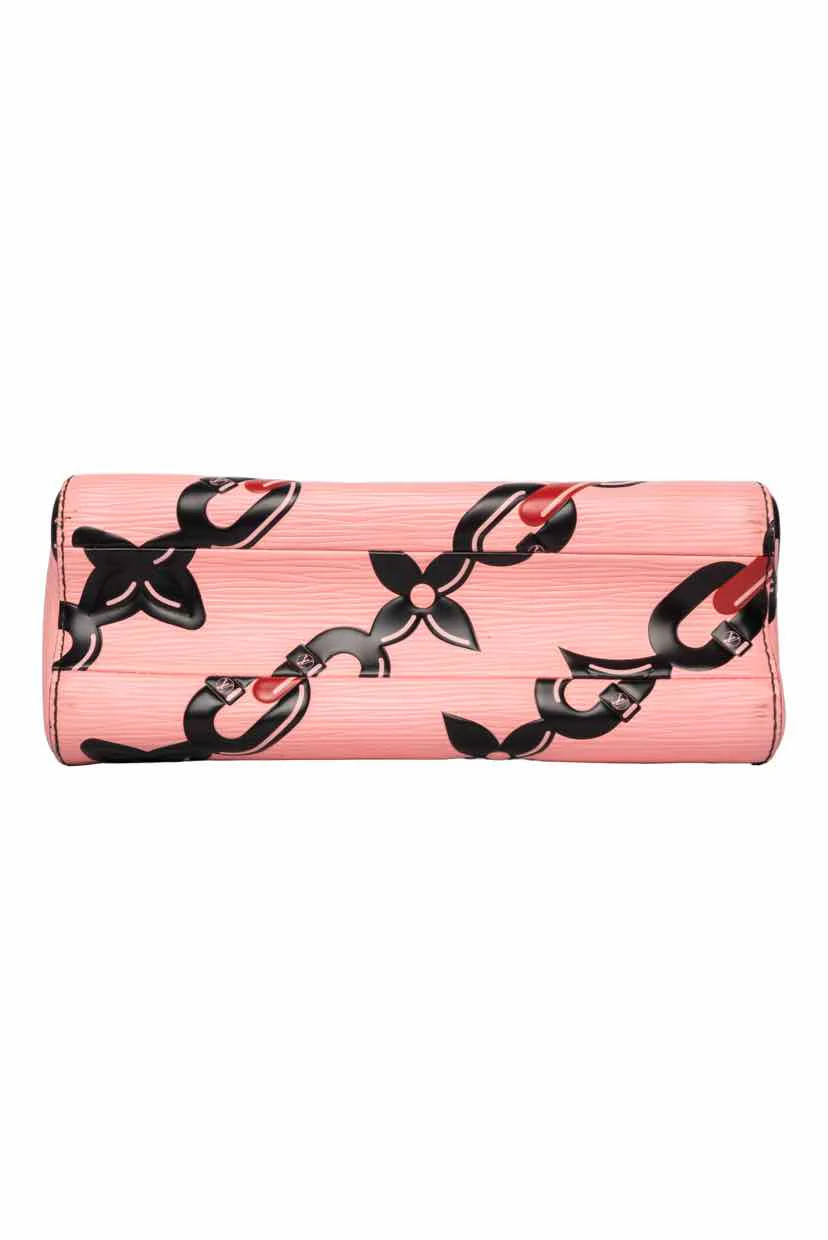 Louis Vuitton Epi Chain Flower Twist MM Shoulder Bag - Image 4