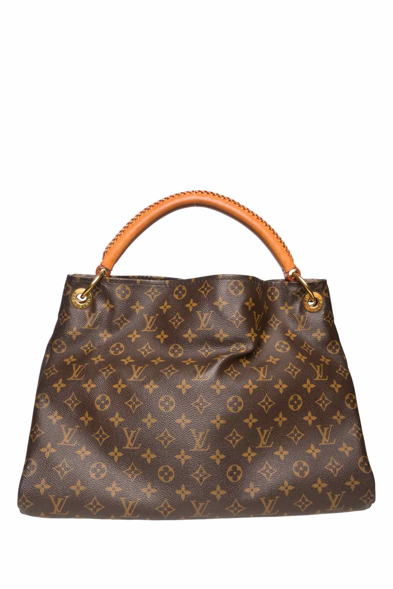 Louis Vuitton Monogram Coated Canvas Artsy MM Hobo Shoulder Bag - Image 3