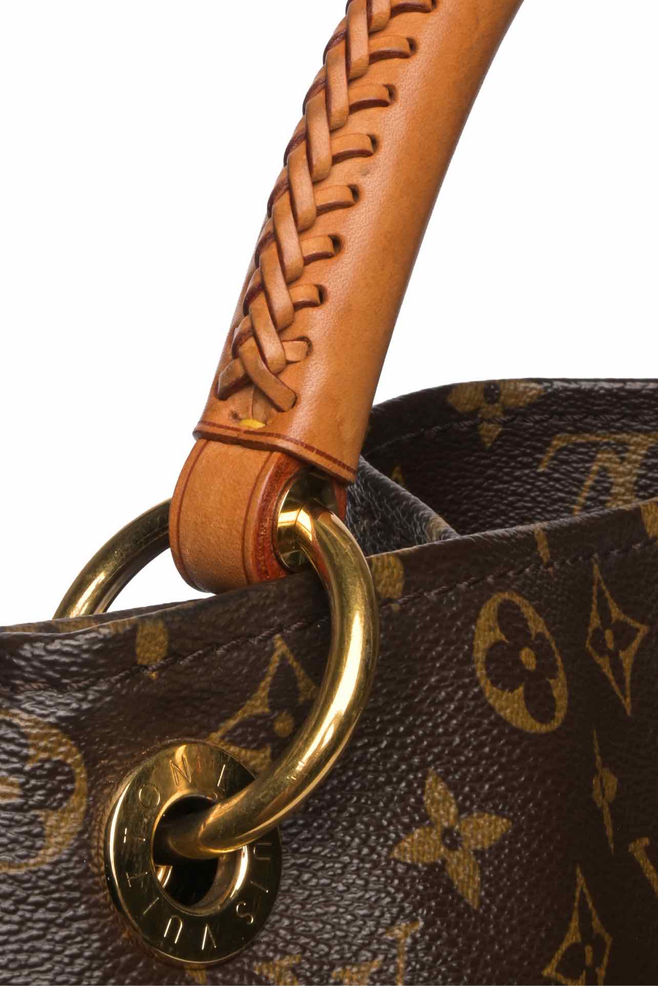 Louis Vuitton Monogram Coated Canvas Artsy MM Hobo Shoulder Bag - Image 5
