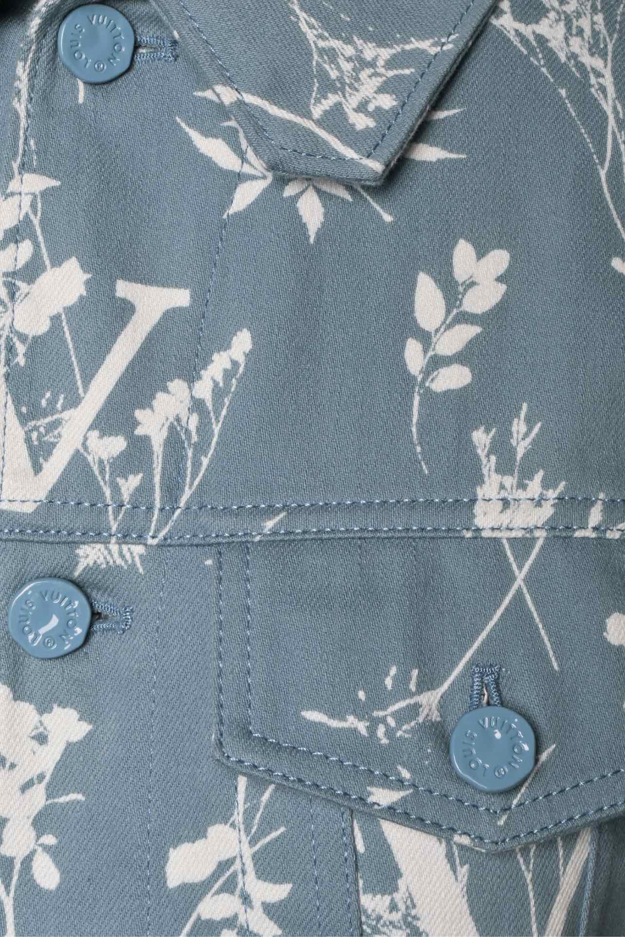 Louis Vuitton Size 34 Men's DNA Leaf Denim Jacket - Image 3