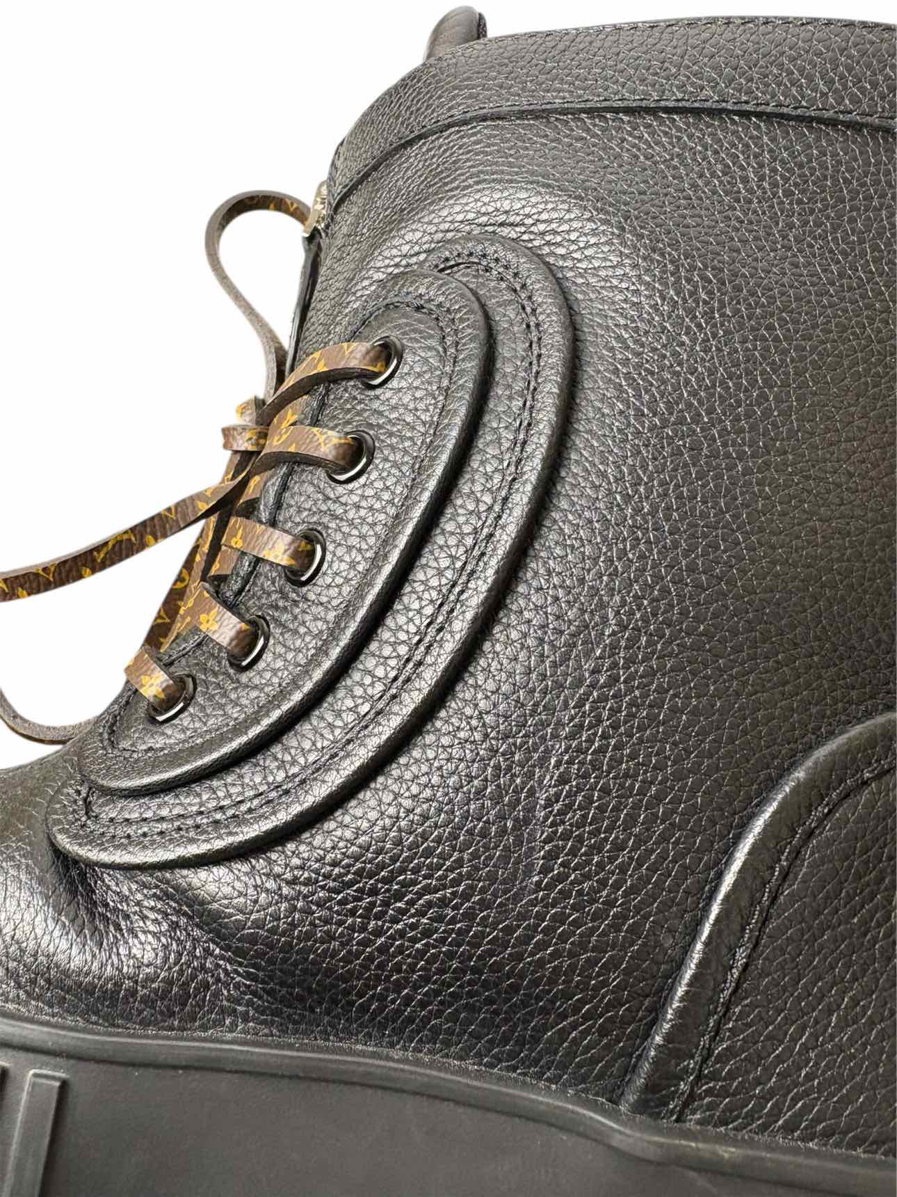 Louis Vuitton Size 36 Monogram Slalom Flat Half Boots - Image 10