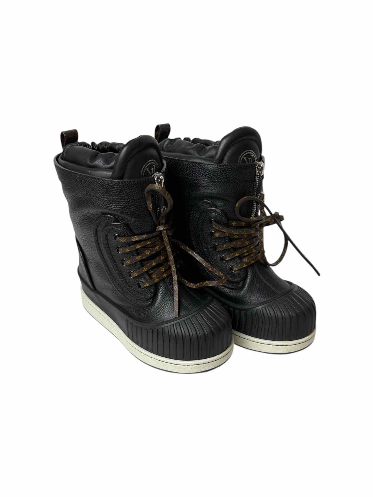 Louis Vuitton Size 36 Monogram Slalom Flat Half Boots - Image 2