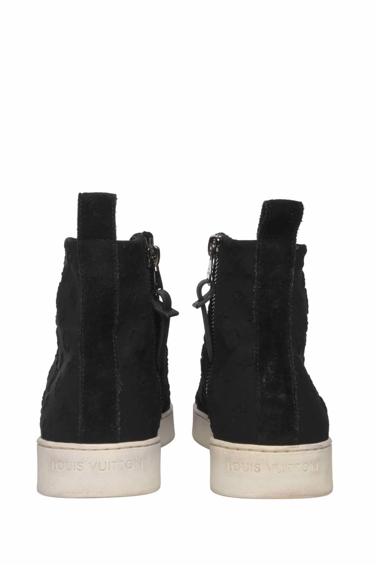 Louis Vuitton Size 37 Monogram Technical Fabric & Suede Stellar High Top Sneaker - Image 4