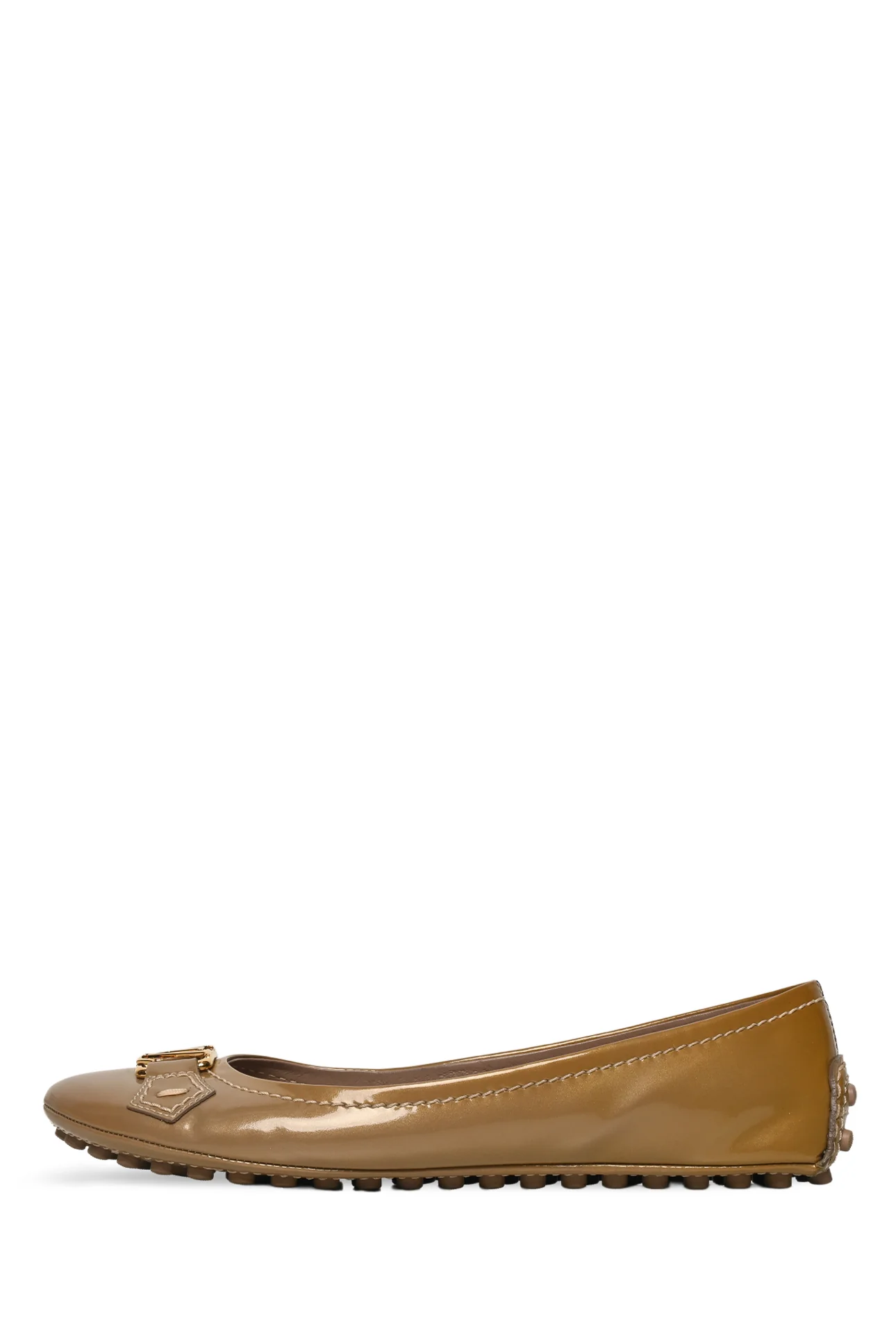 Louis Vuitton Size 37 Patent Leather Oxford Flats - Image 3