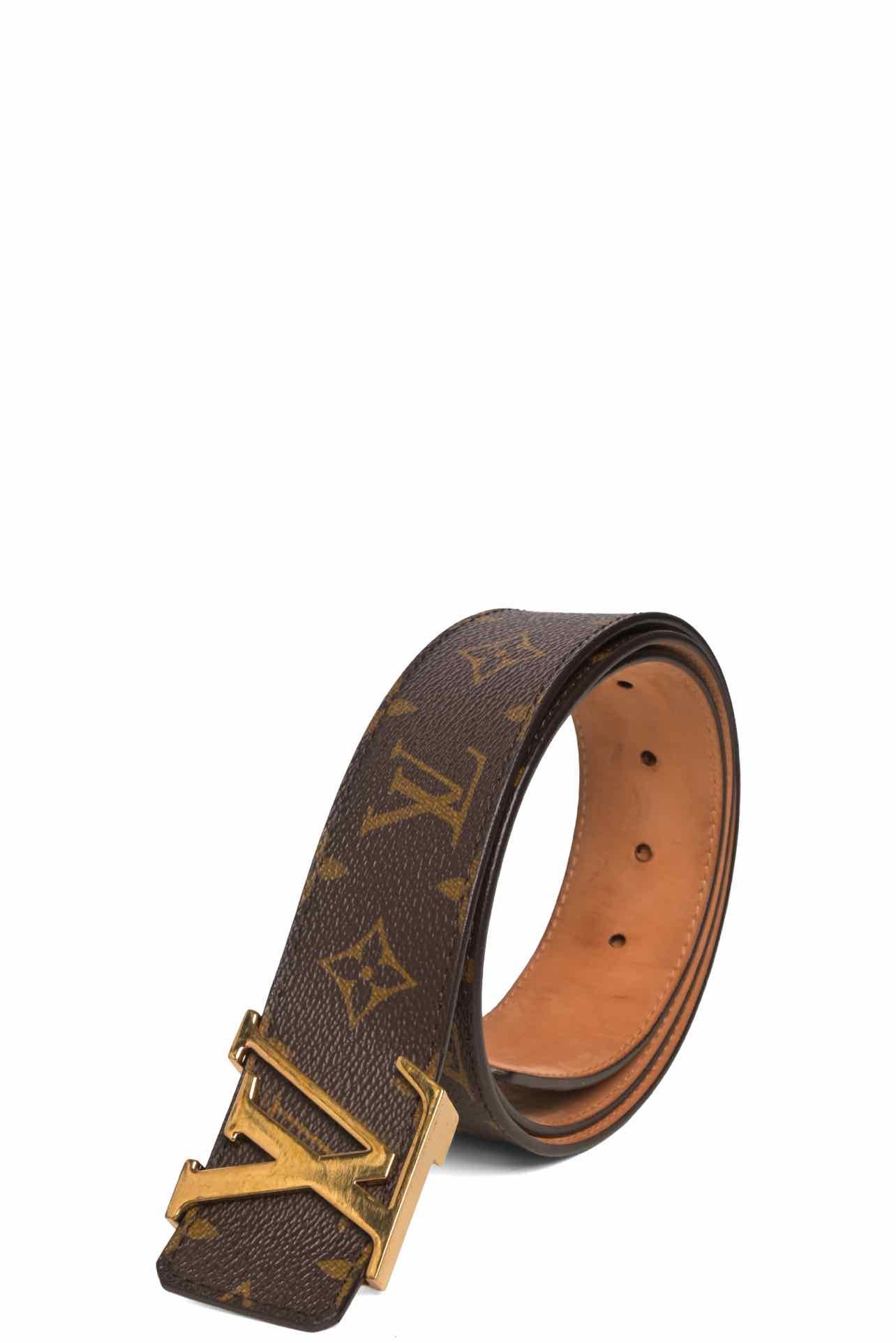 Louis Vuitton Size 38 Monogram Coated Canvas Initiales 40mm Belt - Image 2