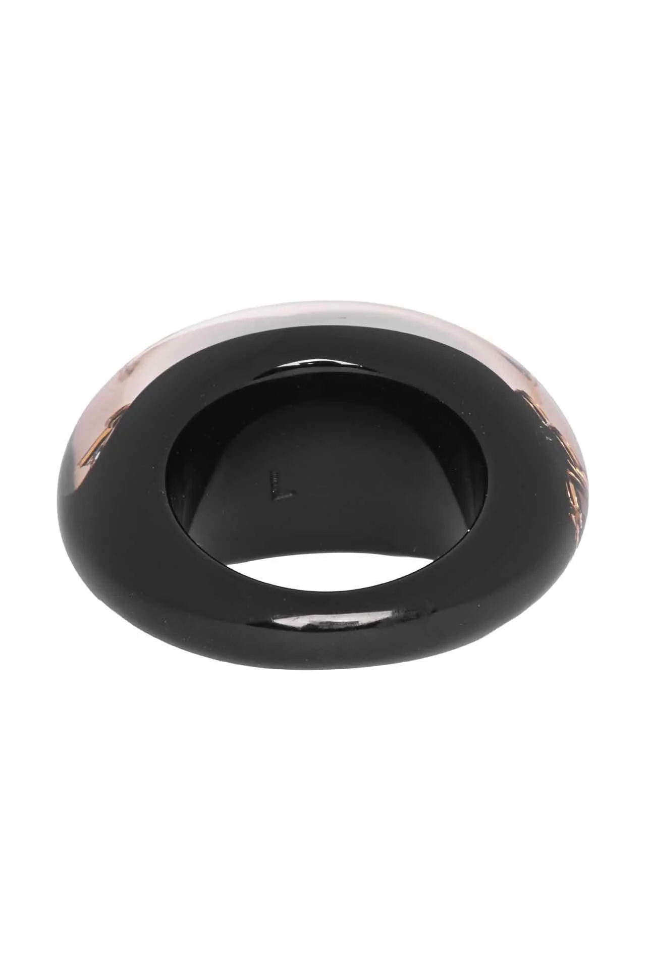 Louis Vuitton Size 8 Crystal & Resin Inclusion Dome Ring - Image 2