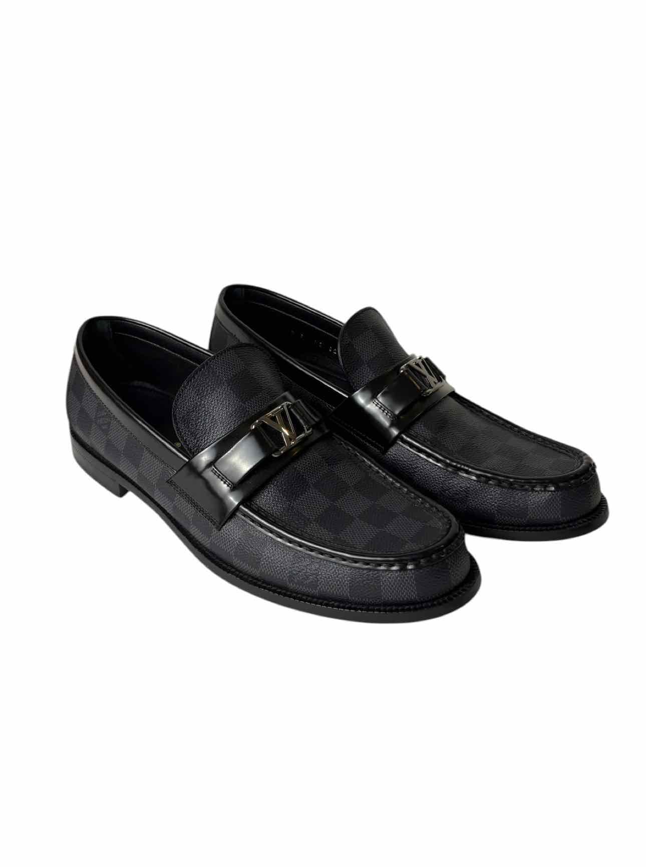 Louis Vuitton Size 9 Men's Damier Graphite Major Loafer Shoes - Image 2