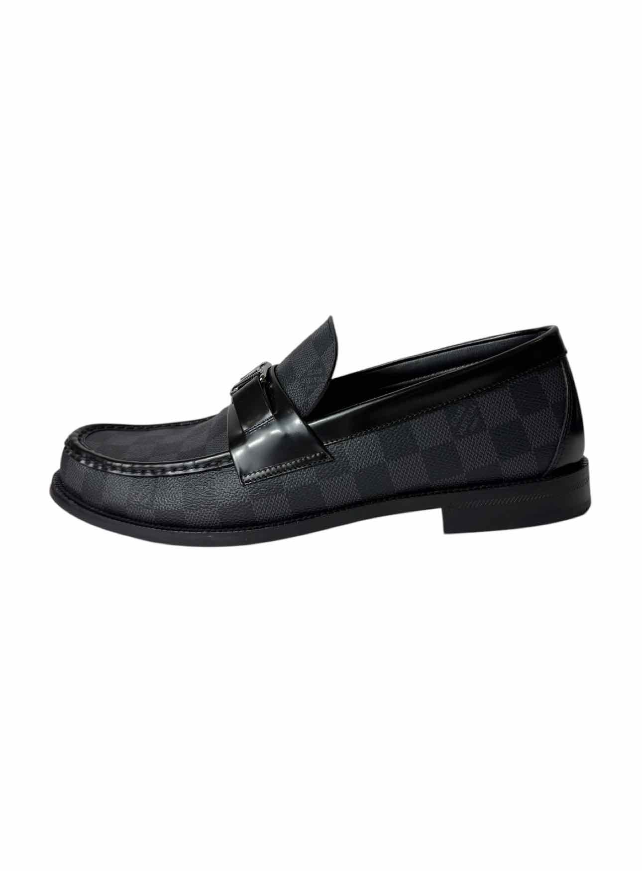 Louis Vuitton Size 9 Men's Damier Graphite Major Loafer Shoes - Image 3