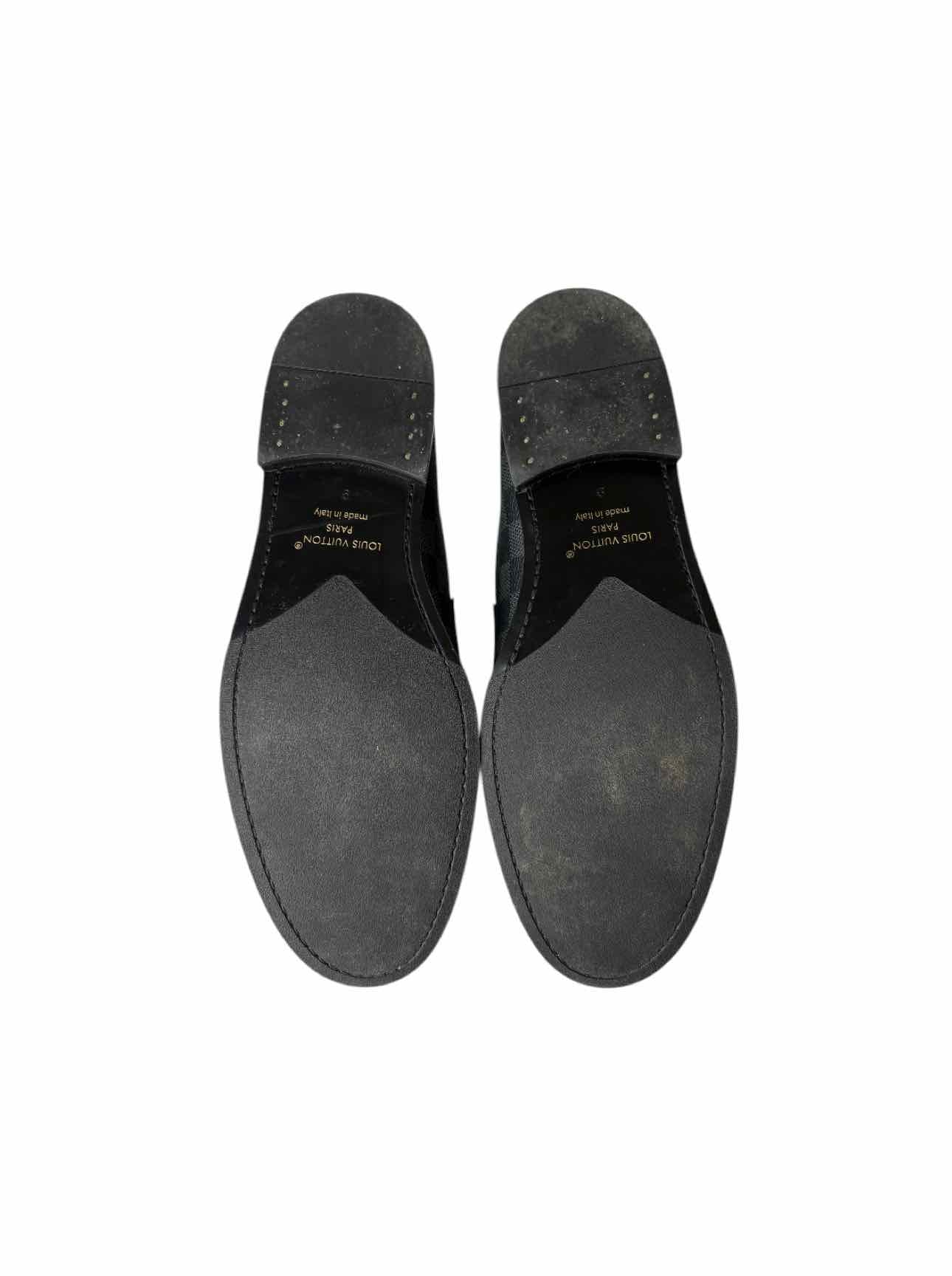 Louis Vuitton Size 9 Men's Damier Graphite Major Loafer Shoes - Image 5