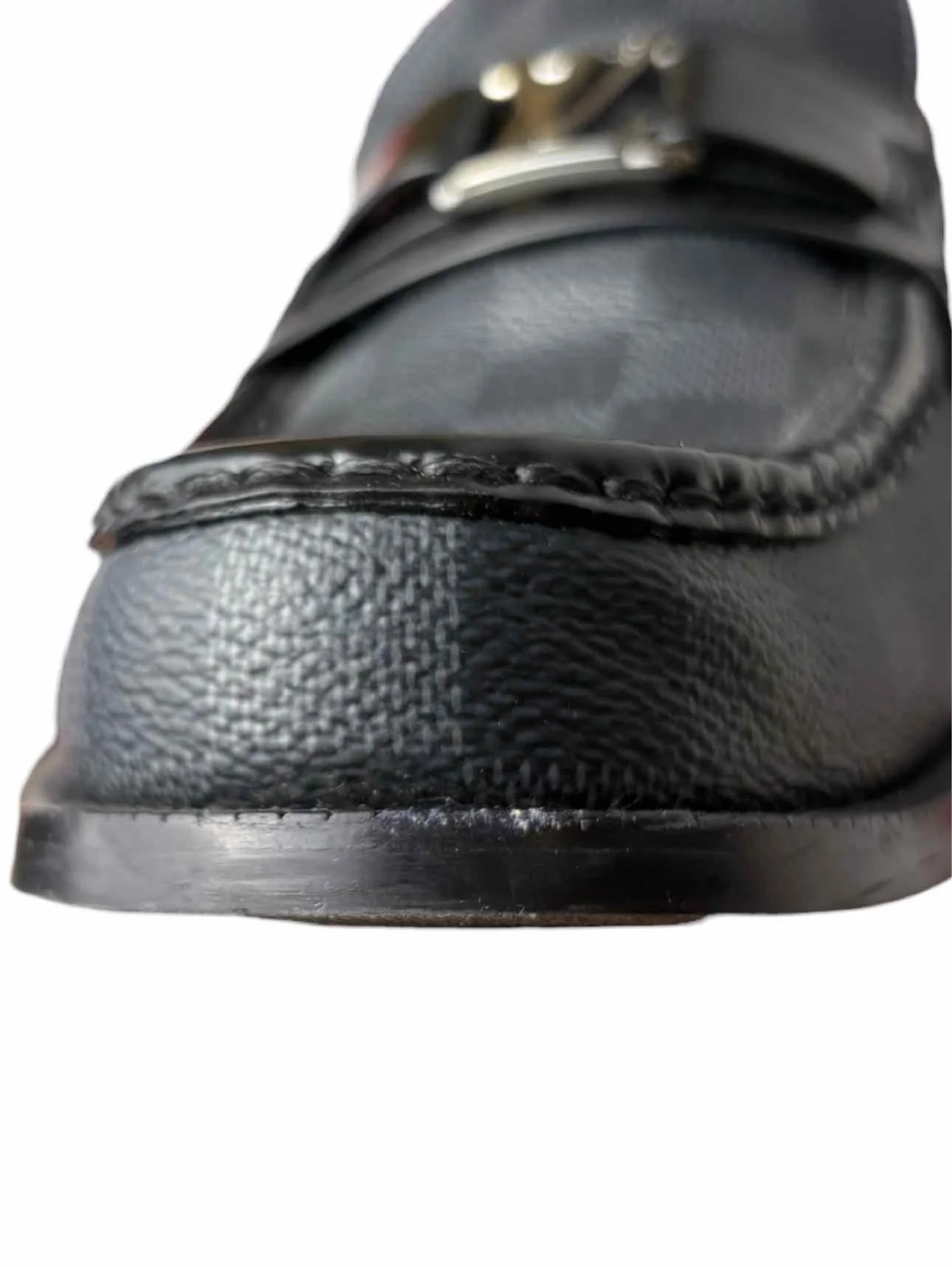 Louis Vuitton Size 9 Men's Damier Graphite Major Loafer Shoes - Image 6