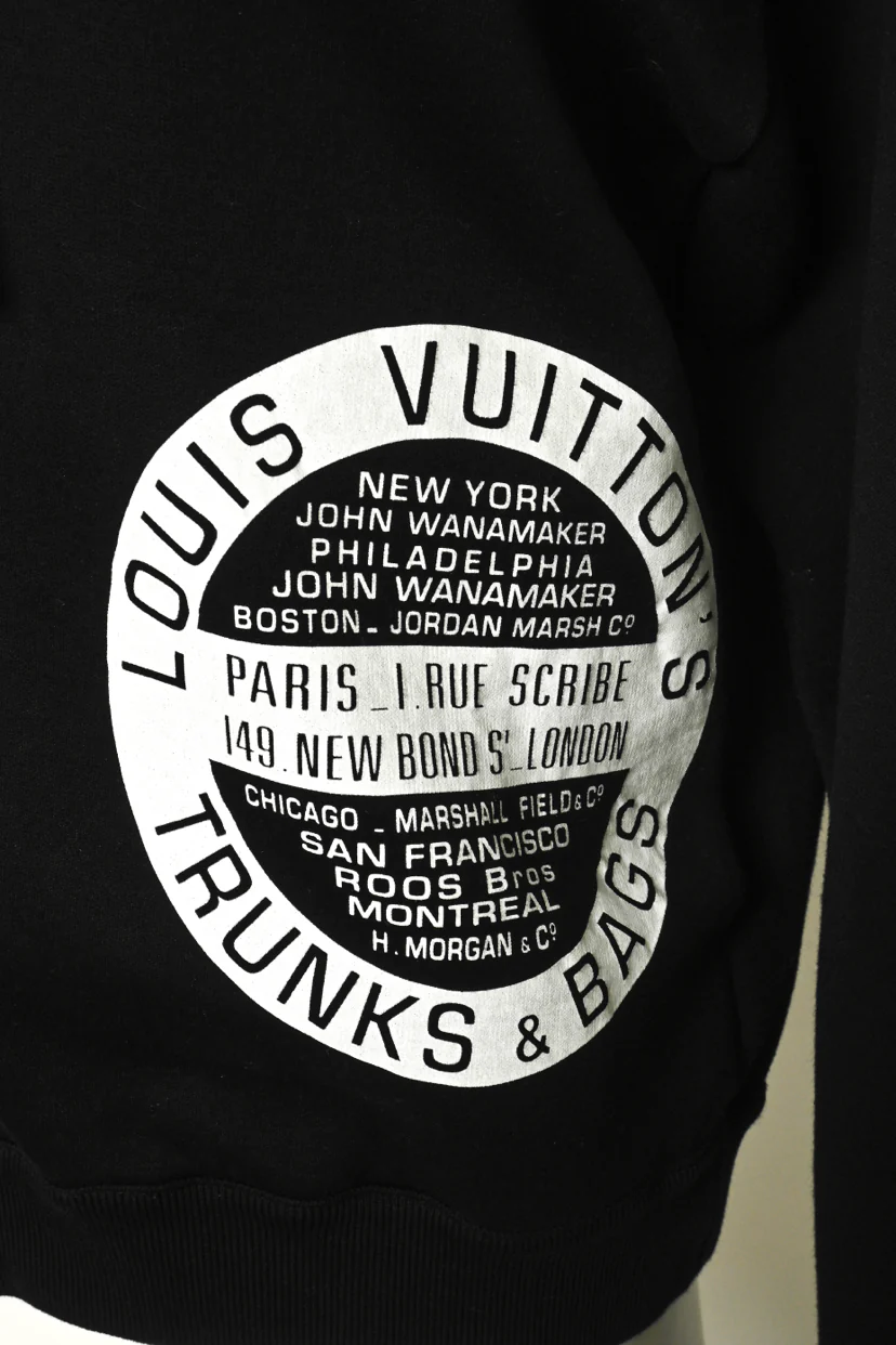 Louis Vuitton Size M LV Stamp Trunks & Bags Zip-Up Sweatshirt - Image 3