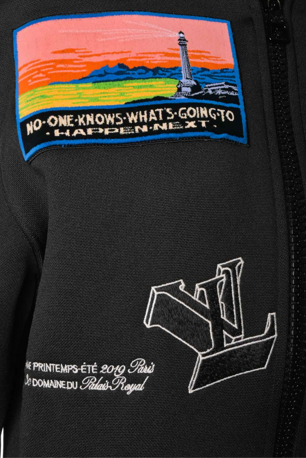 Louis Vuitton Size S Men's SS19 Virgil Abloh Embroidered Patch Hooded Jacket - Image 3