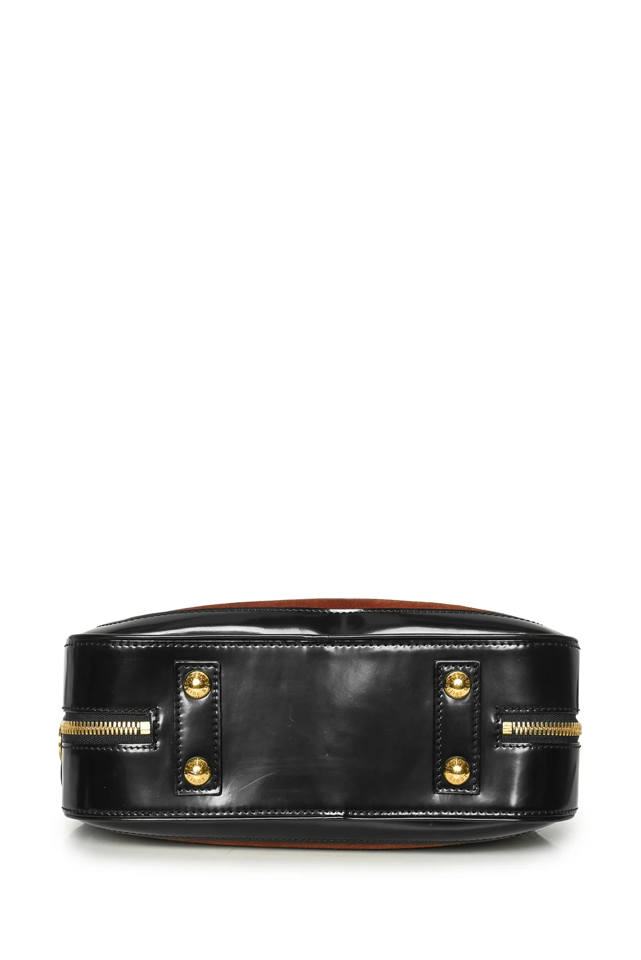 Louis Vuitton Vintage Suede Havane Stamped Trunk PM Purse - Image 4
