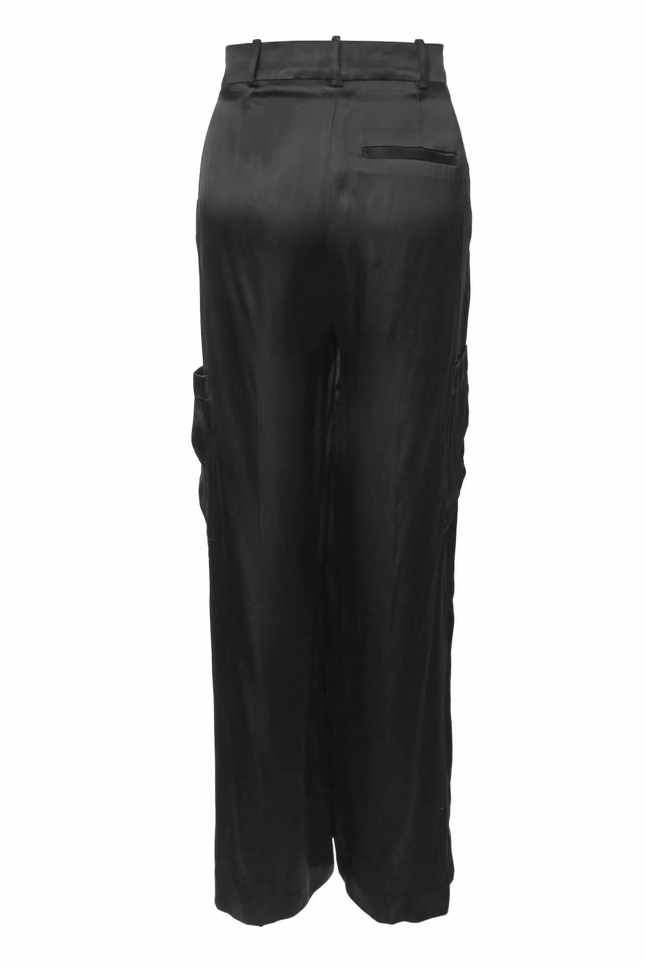 Loulou Studio Size S "Carmel" Satin Cargo Pants - Image 2