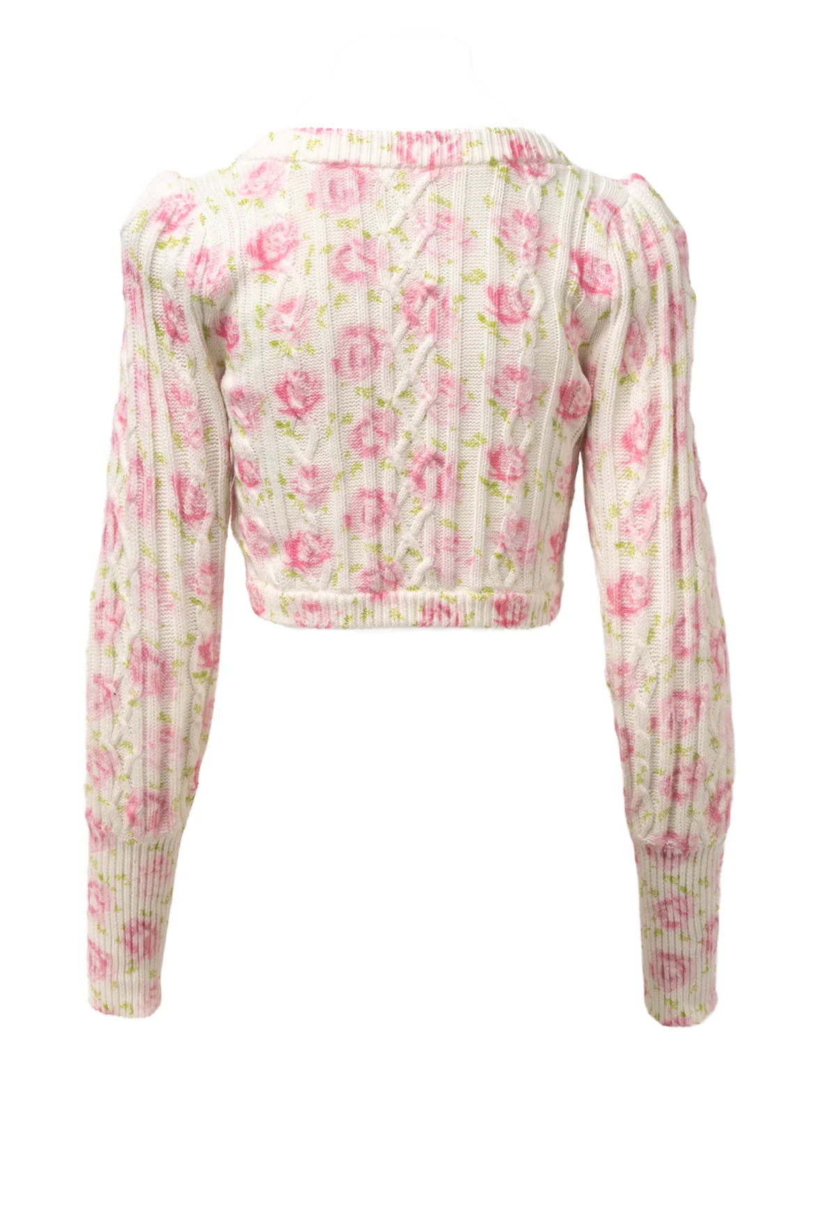 Love Shack Fancy Size S Bishop Crop Cardigan - Image 2