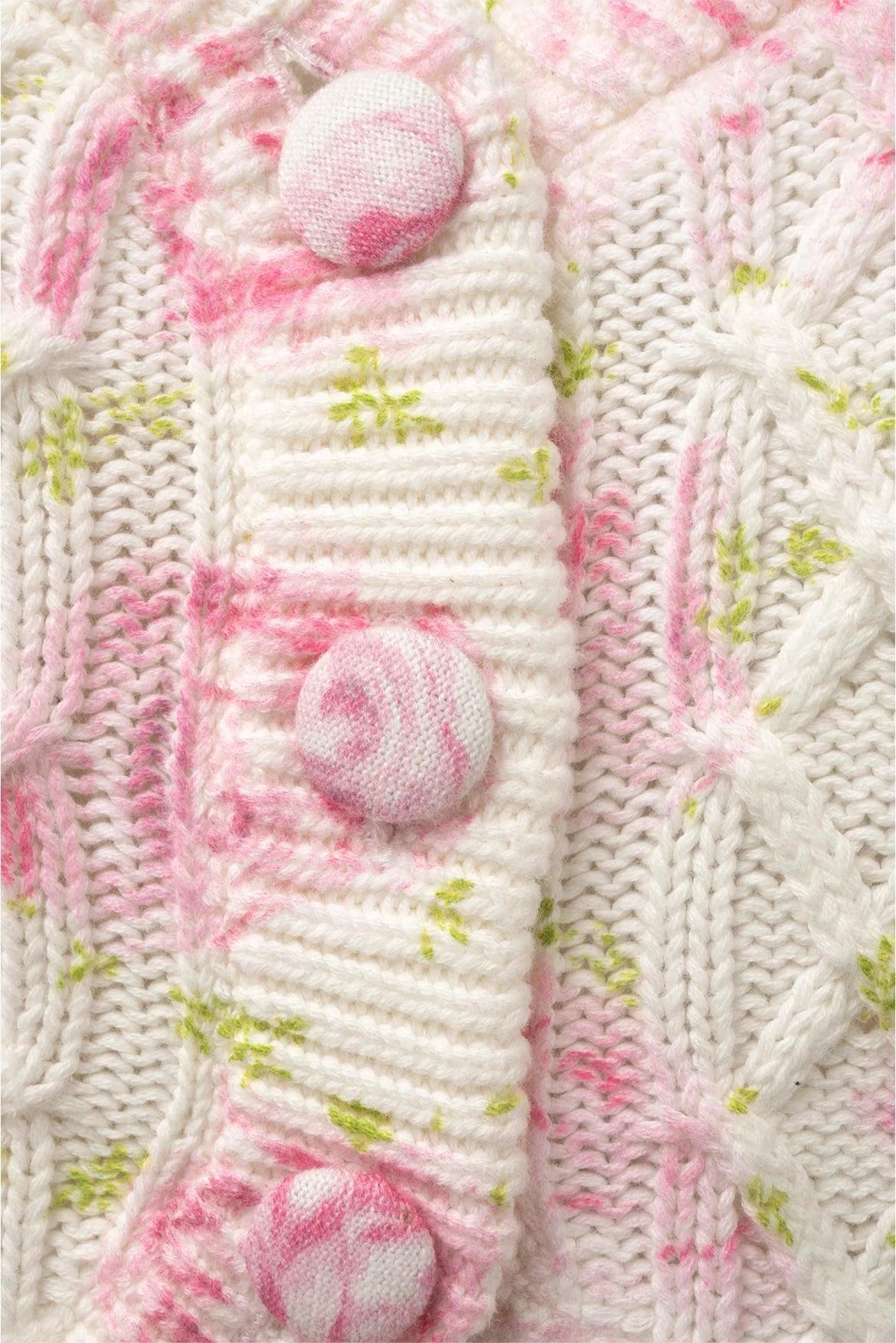 Love Shack Fancy Size S Bishop Crop Cardigan - Image 3