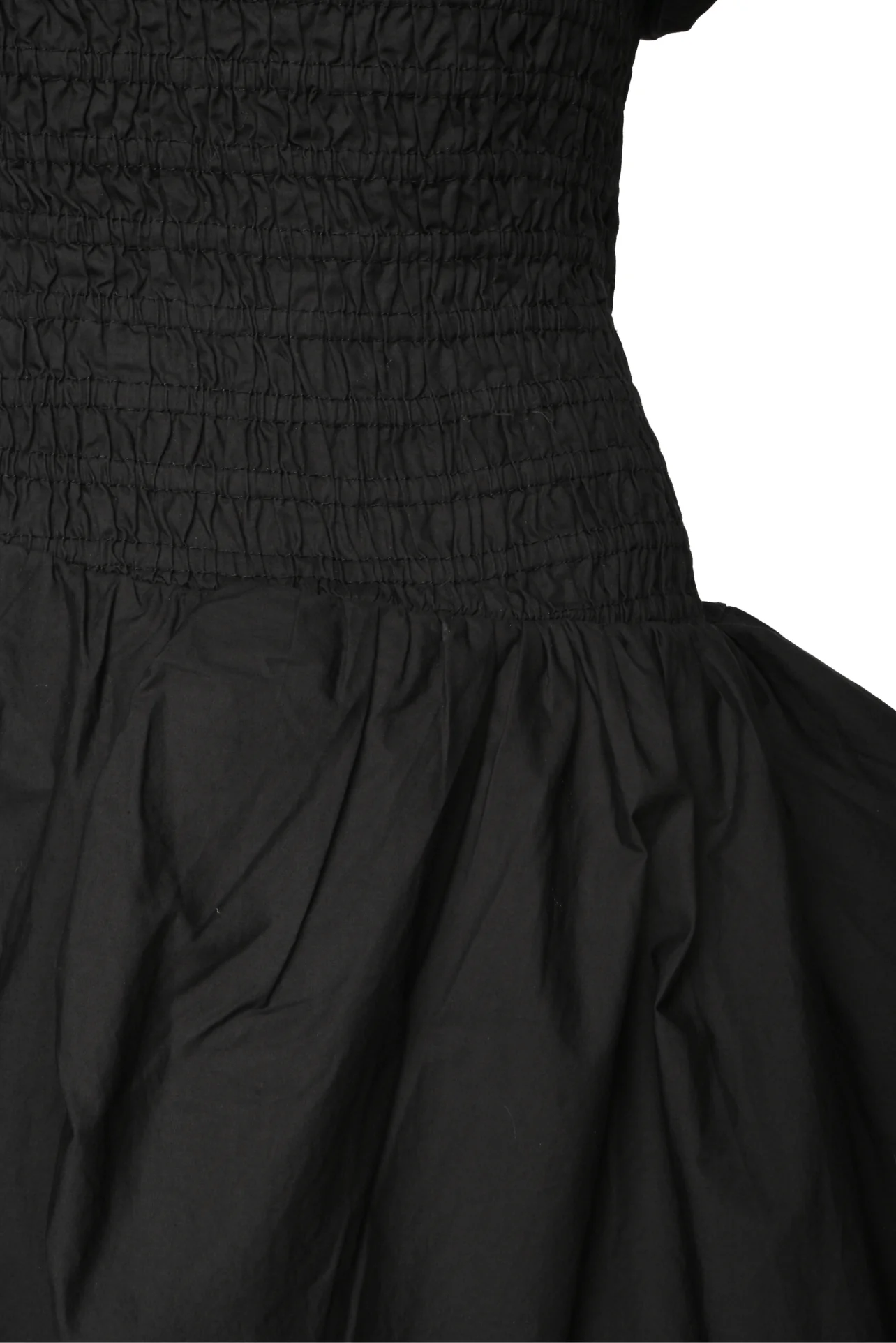 Love Shack Fancy Size S Ruched Mini Puff Sleeve Dress - Image 3