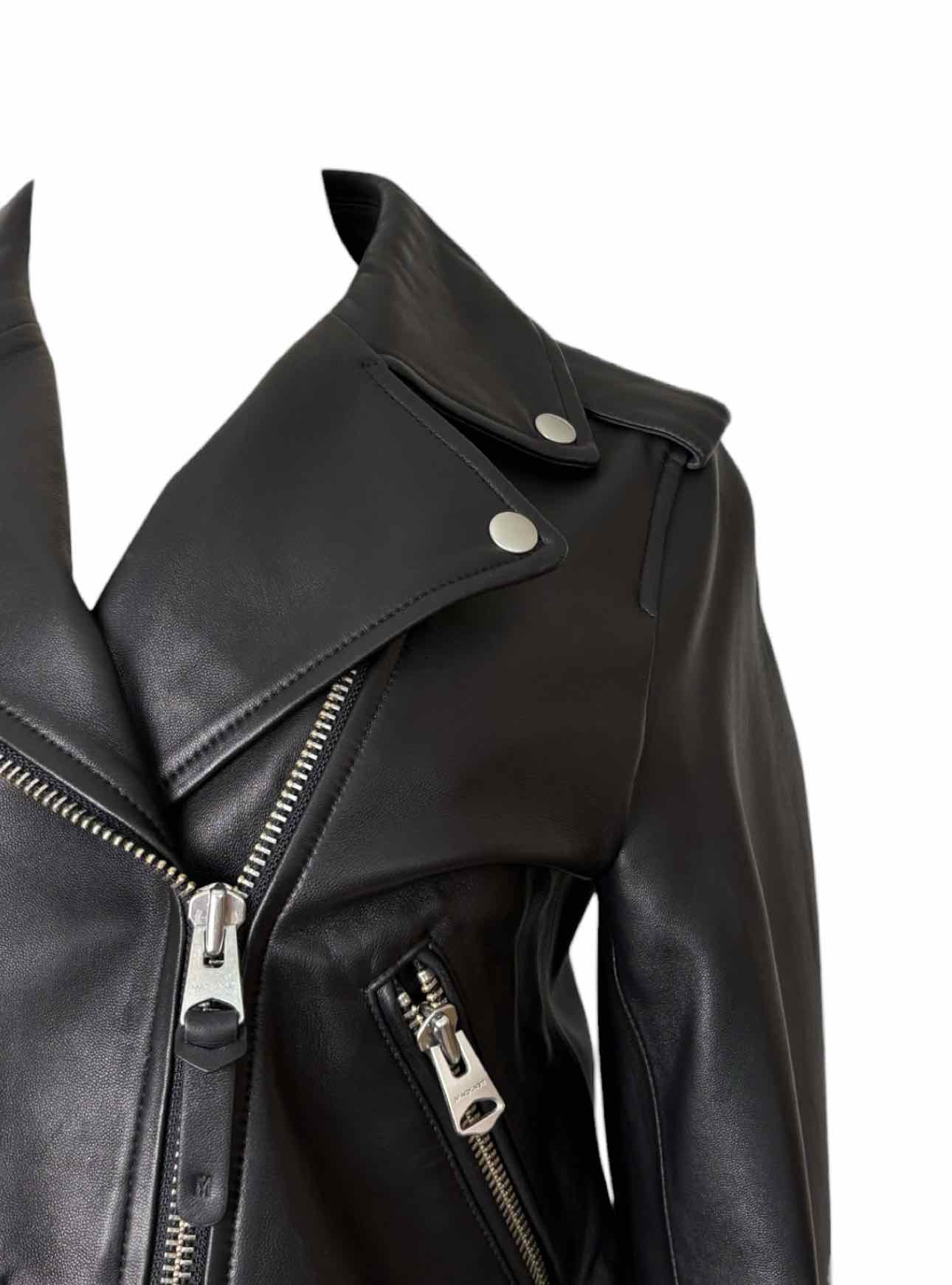 Mackage Size M Leather Moto Jacket - Image 3