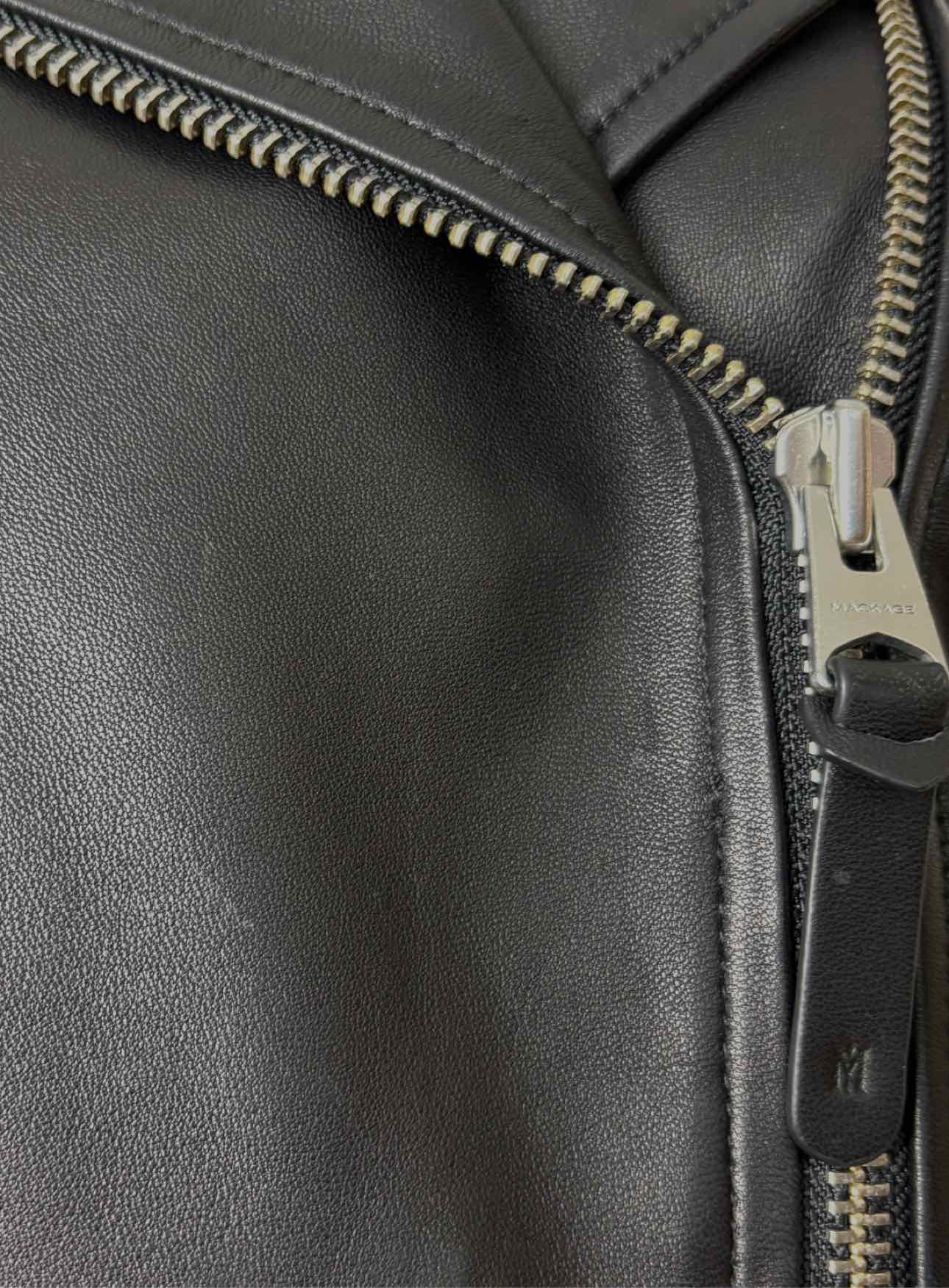 Mackage Size M Leather Moto Jacket - Image 4